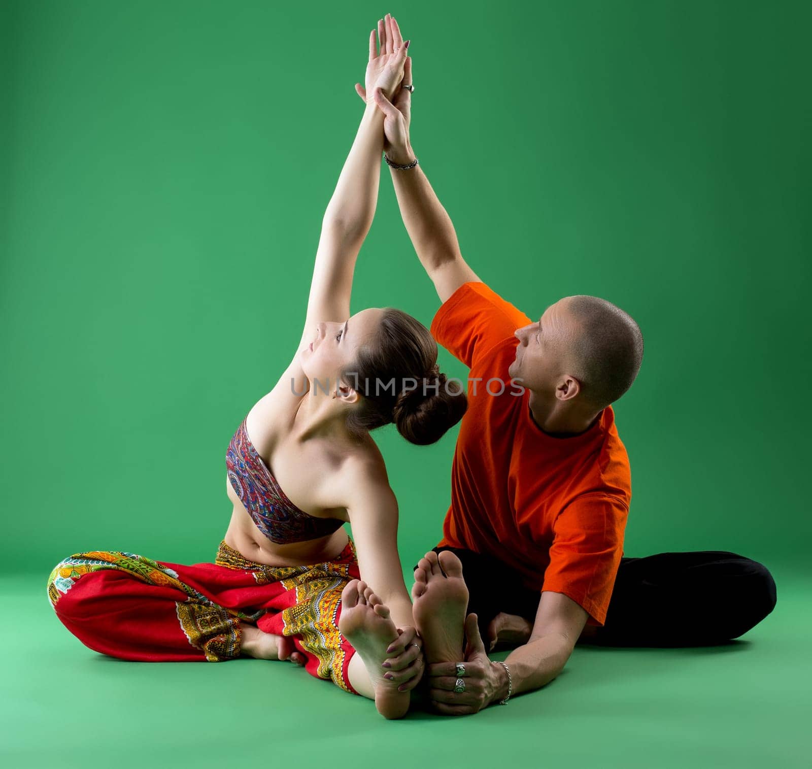 Yoga. Studies in tandem with experienced trainer by rivertime