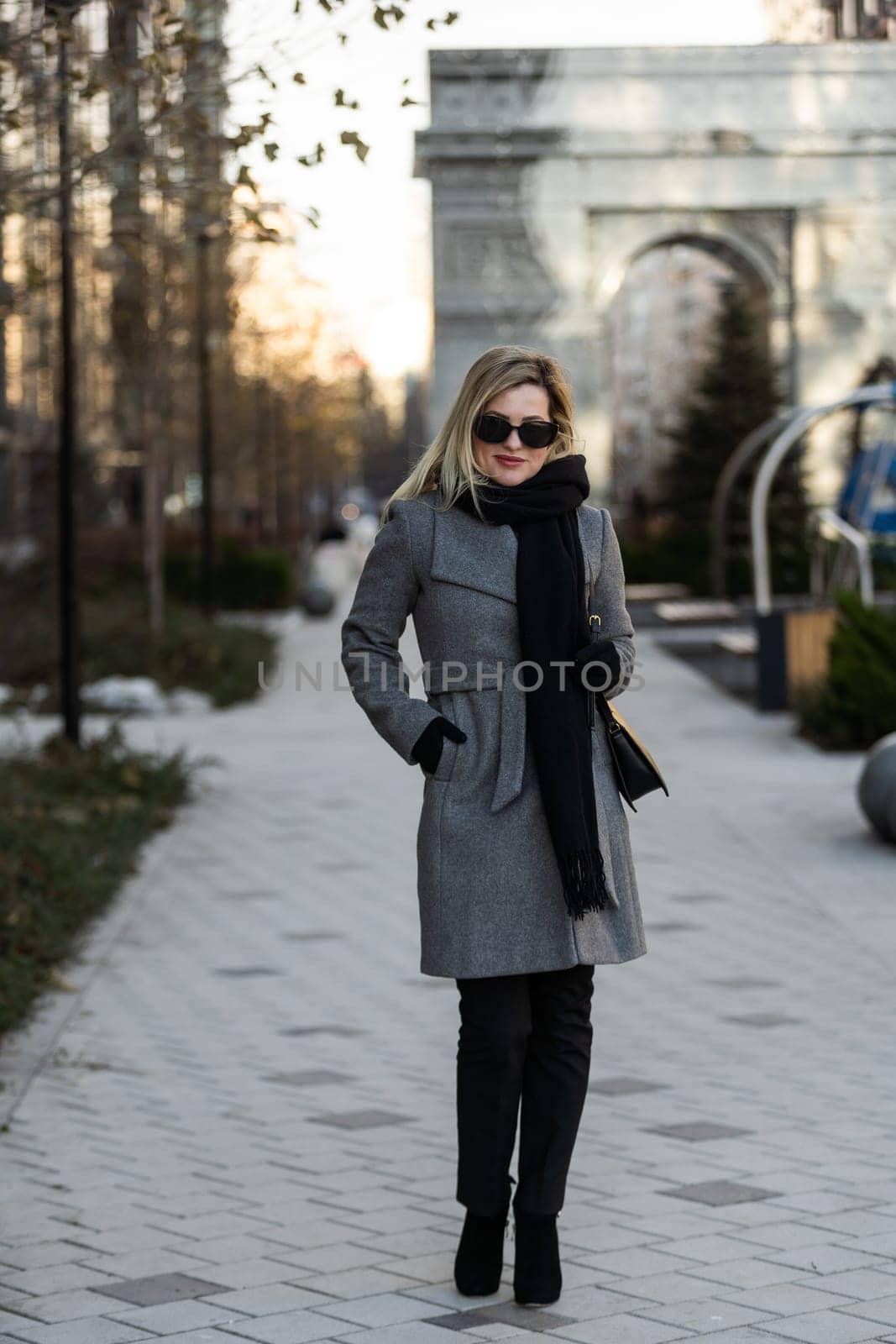 Women on the street in Paris. High quality photo