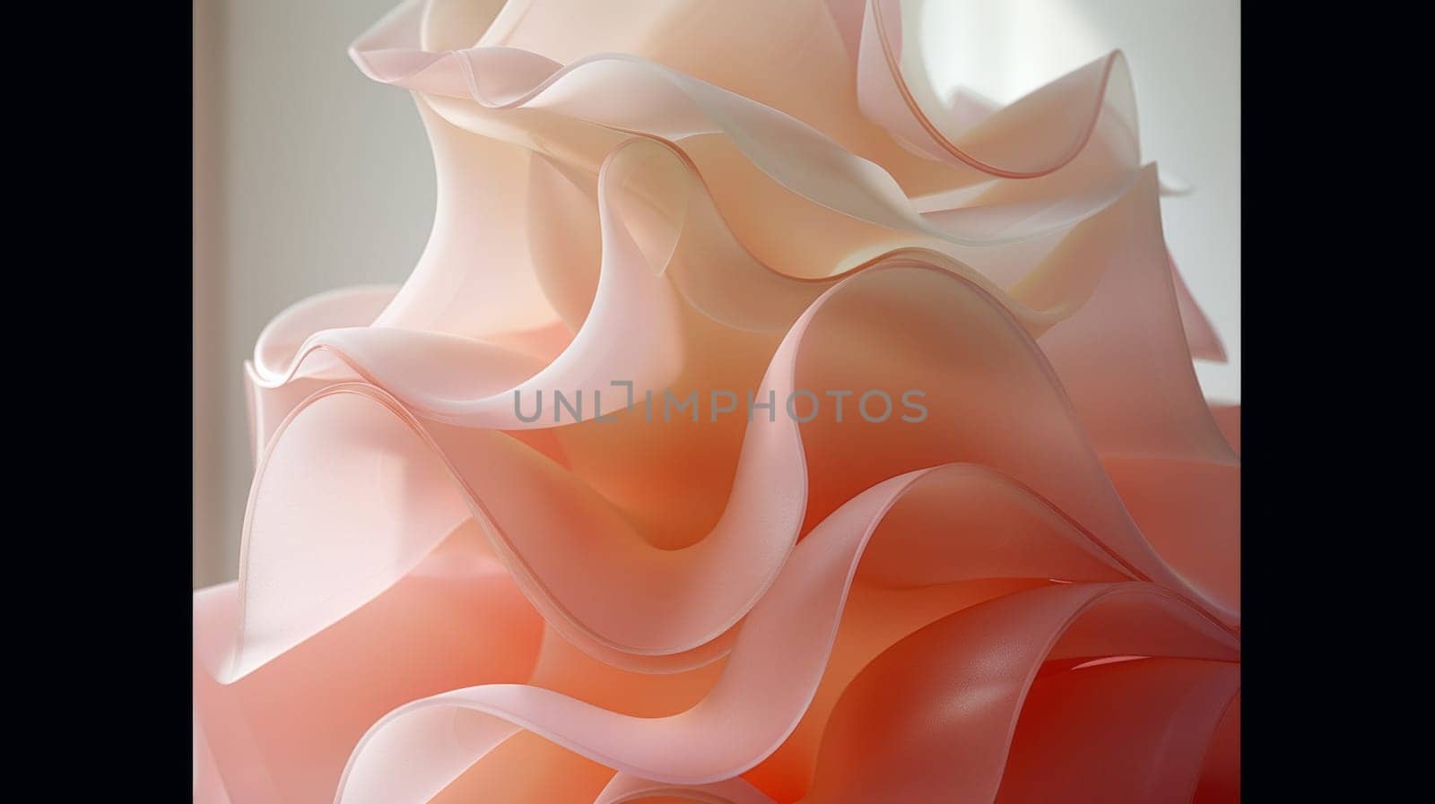 A close up of a sculpture made out of pink and white, AI by starush