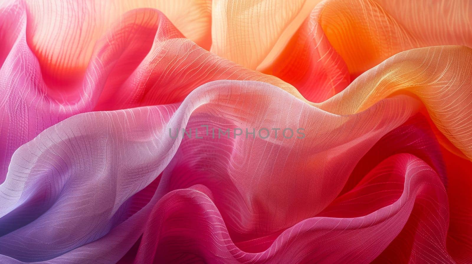 A close up of a colorful fabric with wavy lines, AI by starush