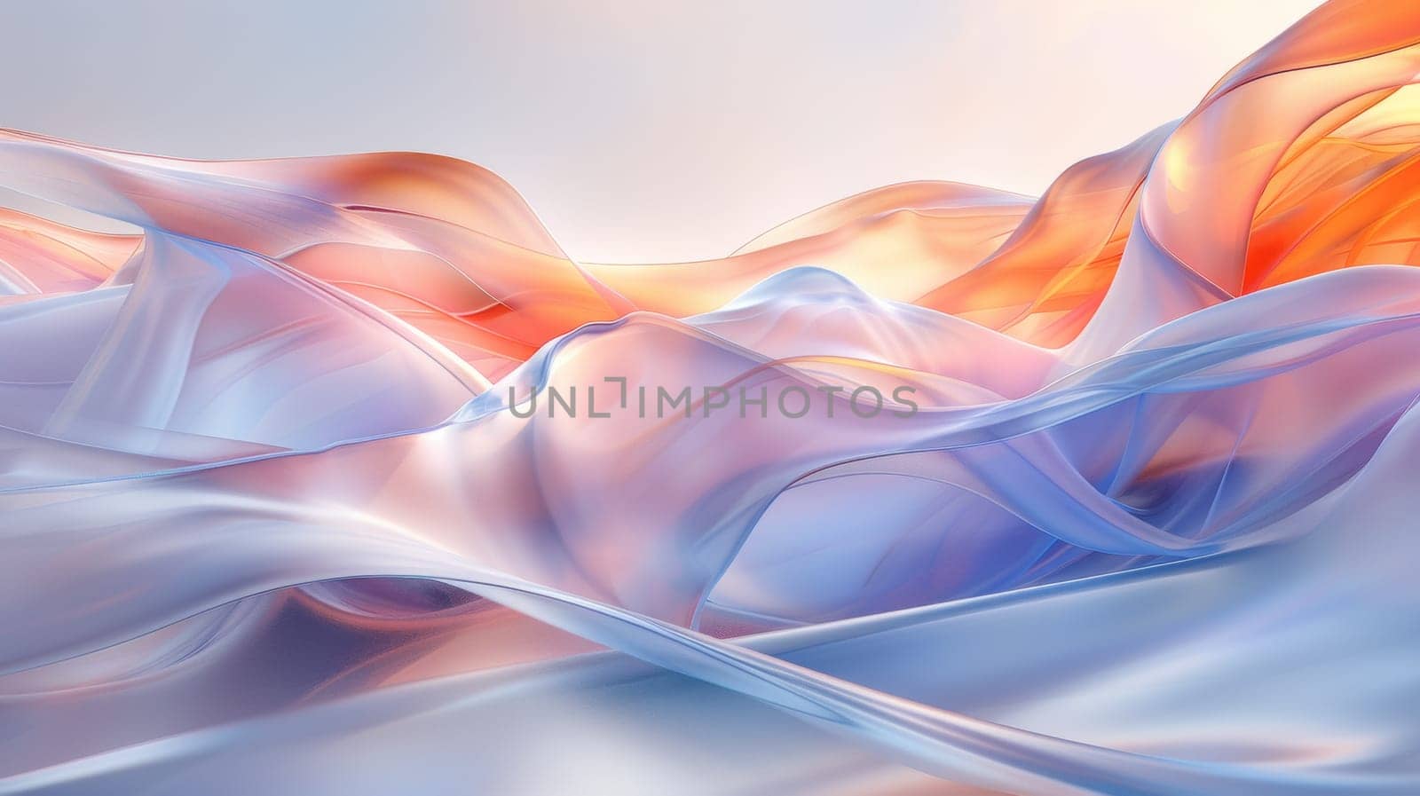 A close up of a painting with waves and colors, AI by starush