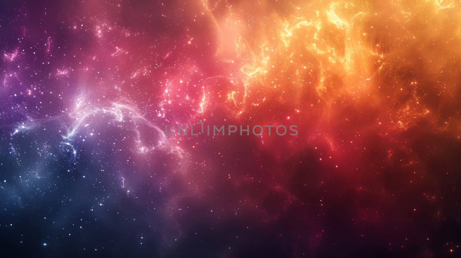 A colorful galaxy with stars and a nebula in the background, AI by starush