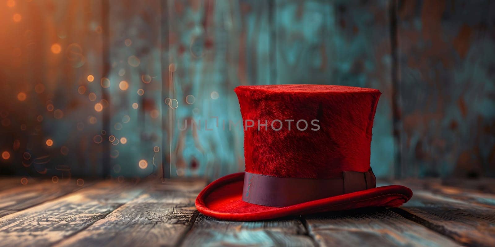 mystery hat in wooden background by Andelov13