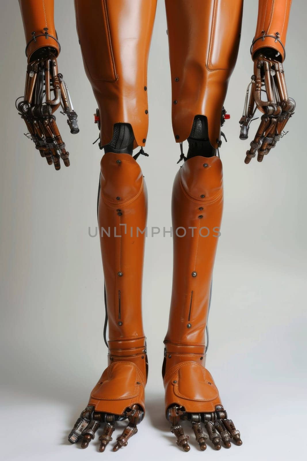 The robot's leg. The concept of robotics by Lobachad