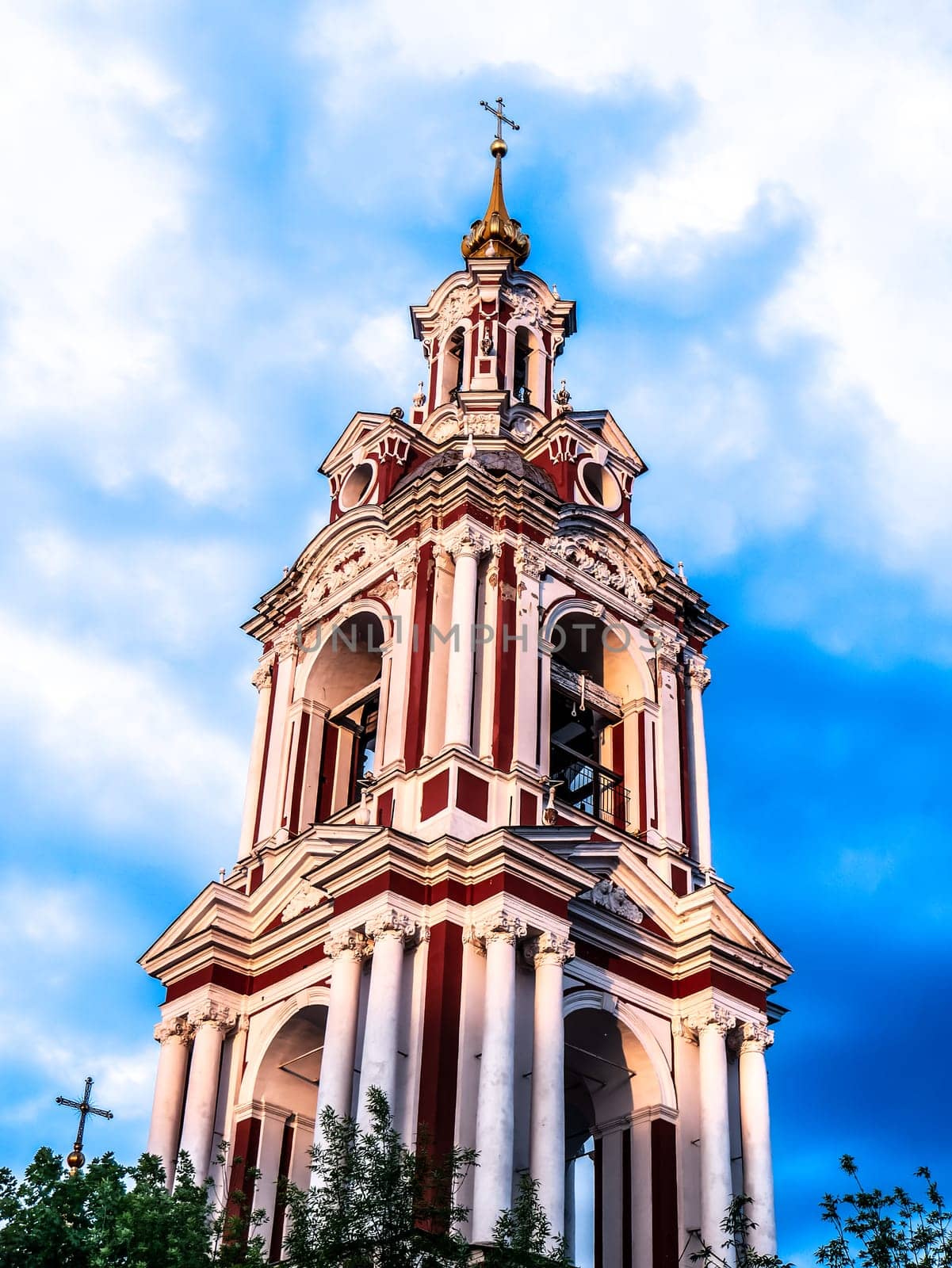 Orthodox church against the blue sky. Concept: religion, travel, architecture. Russia 2023 by lempro