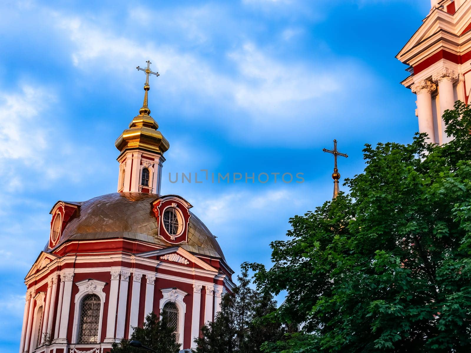 Orthodox church against the blue sky. Concept: religion, travel, architecture. Russia 2023 by lempro