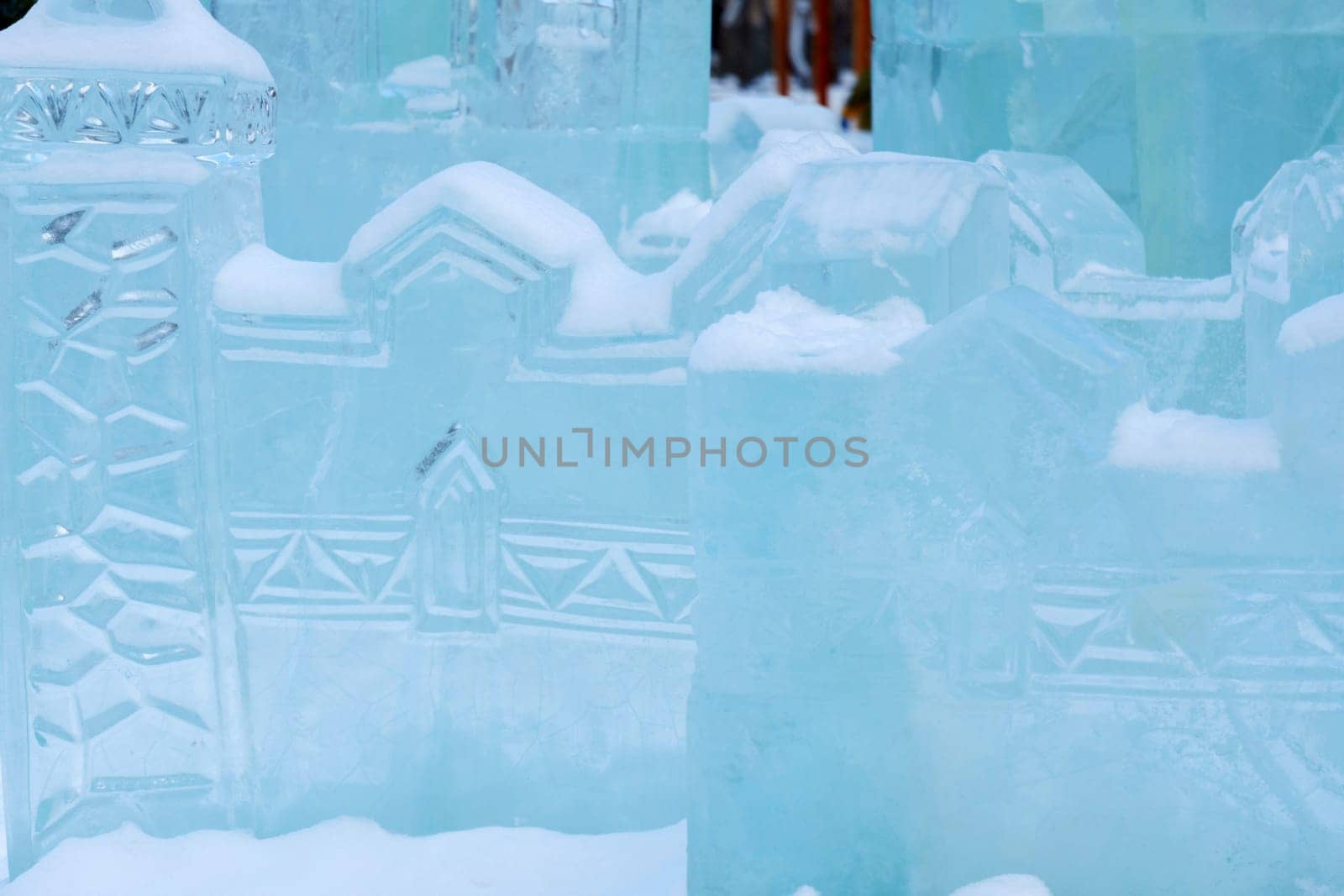 Frozen Symphony: A Mesmerizing Close Up of Glistening Ice Crystals