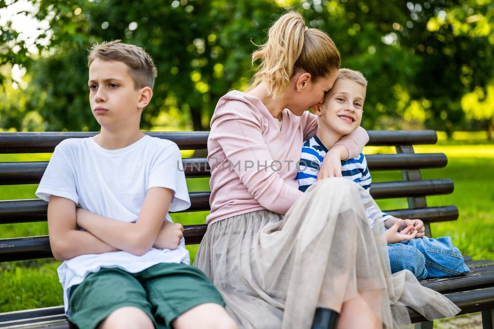 Family in park by djoronimo