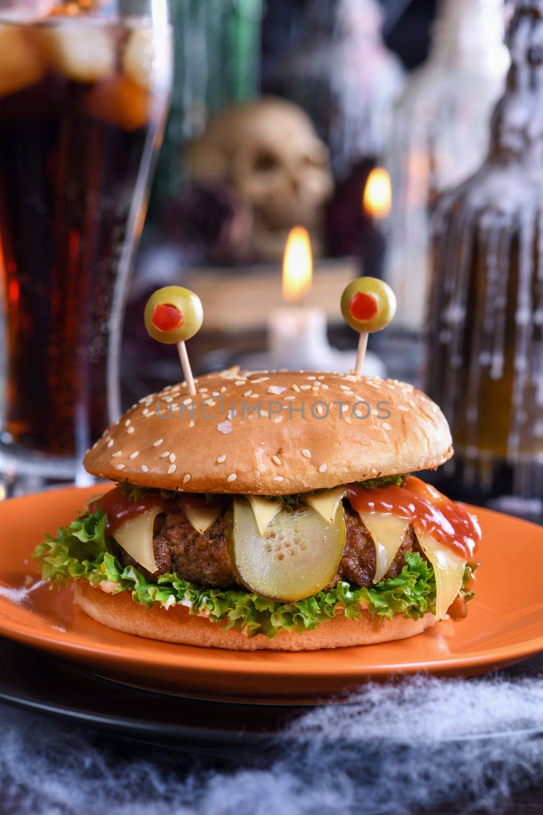 Halloween Monster Burger by Apolonia