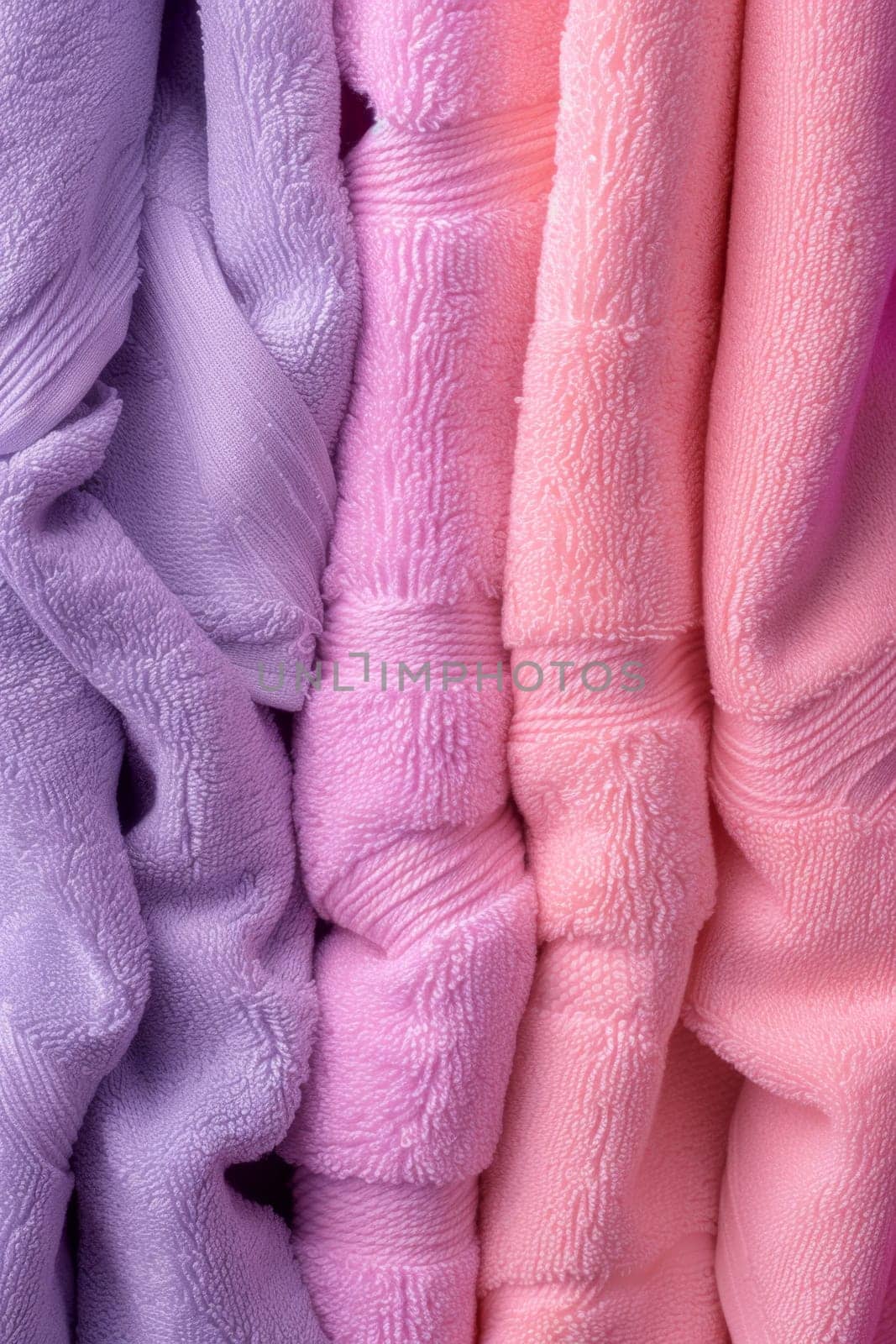 Clean Pink and purple towels by Lobachad