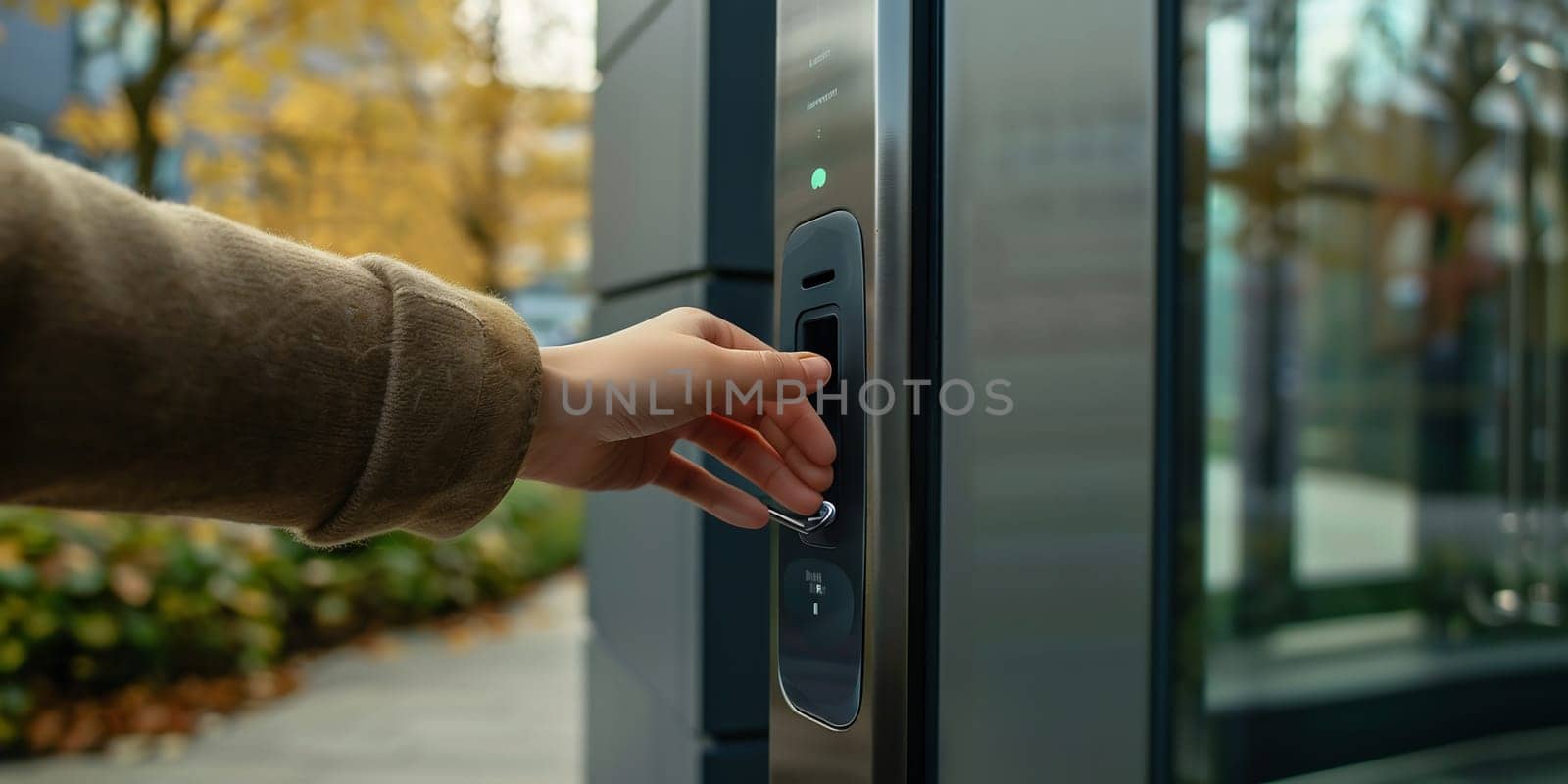 inputing passwords on an electronic door lock by Andelov13