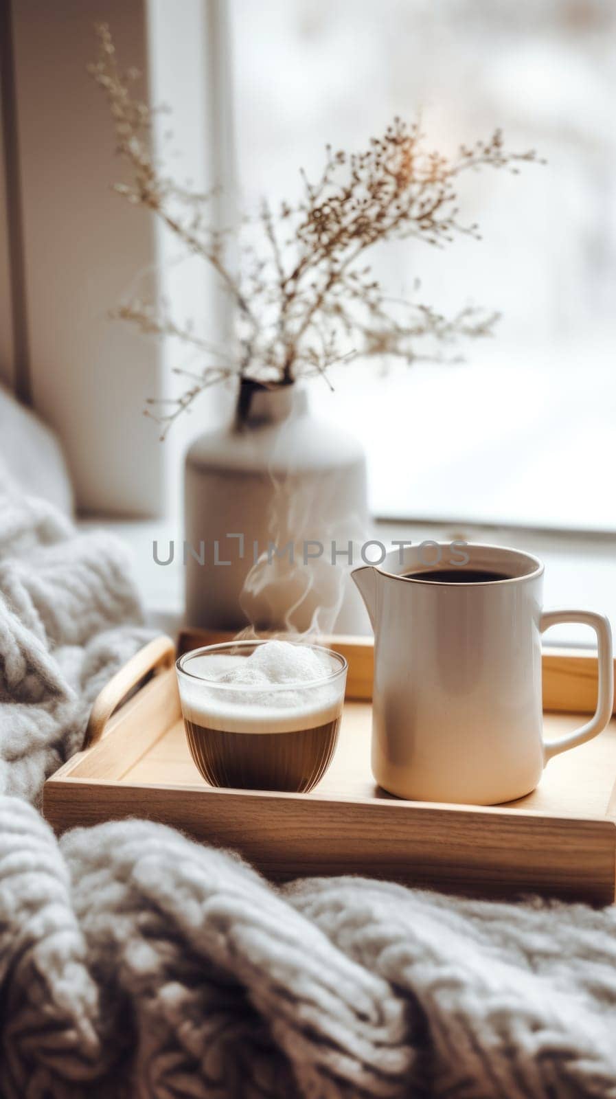 cup of coffee drink in mug, ai