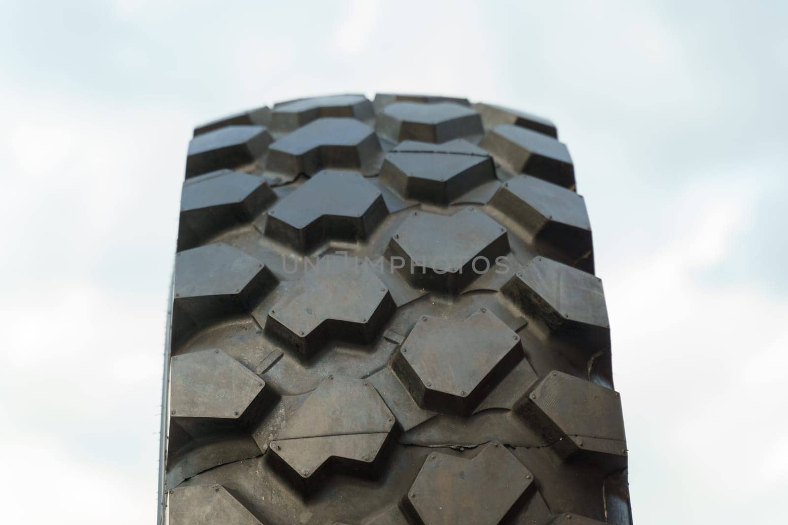 Close Up of Tire Against Sky by Sd28DimoN_1976