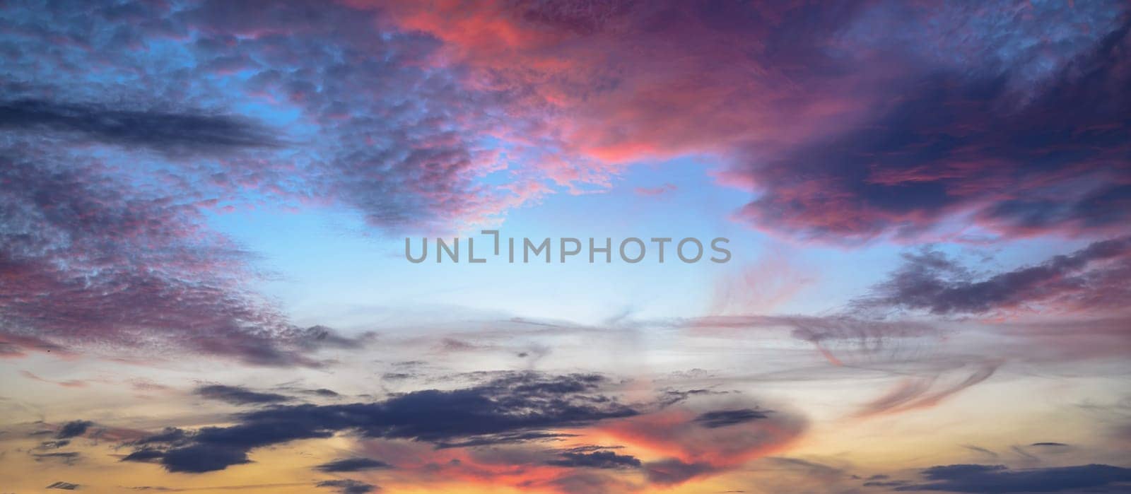 Beautiful pastel cloudy sunset by Mixa74