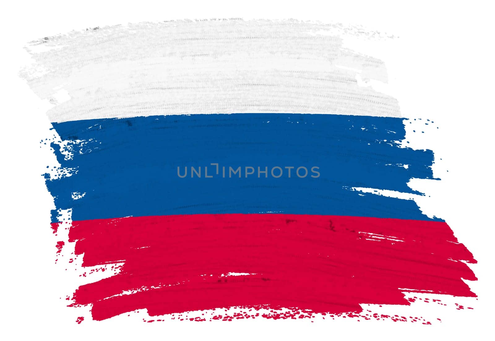 Russia flag background paint splash brushstroke by VivacityImages