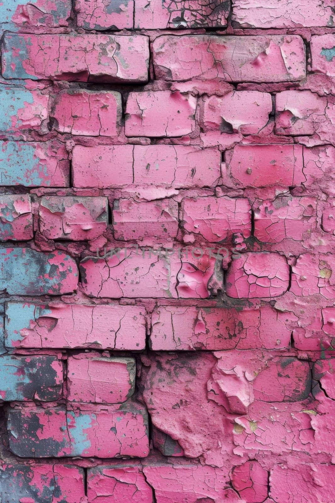 The background of an old pink brick wall. texture.