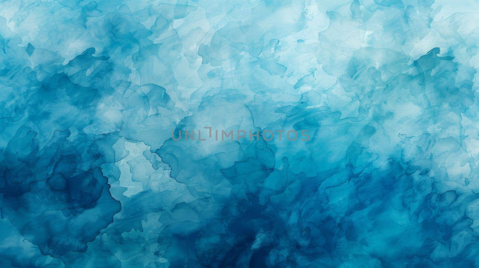 Illustration of blue watercolor texture on rock wall art...