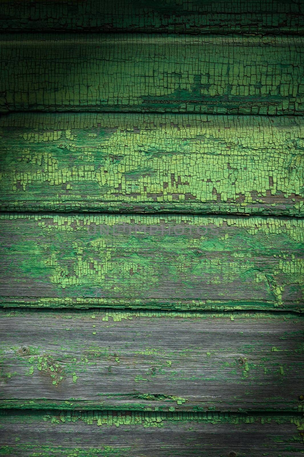 Horizontal retro background with wooden painted boards with cracked paint 1 by Mixa74