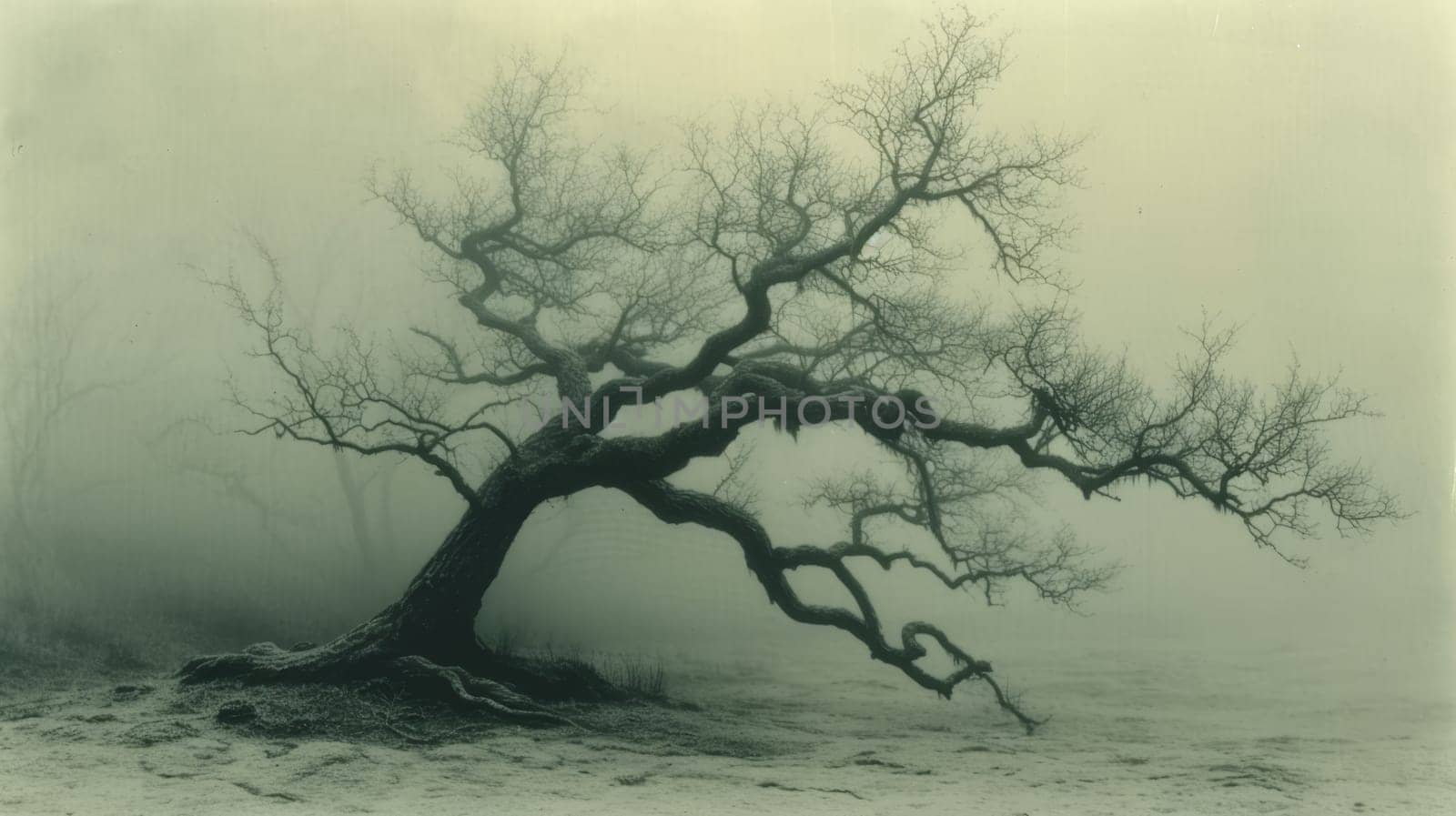 A lonely tree in autumn.