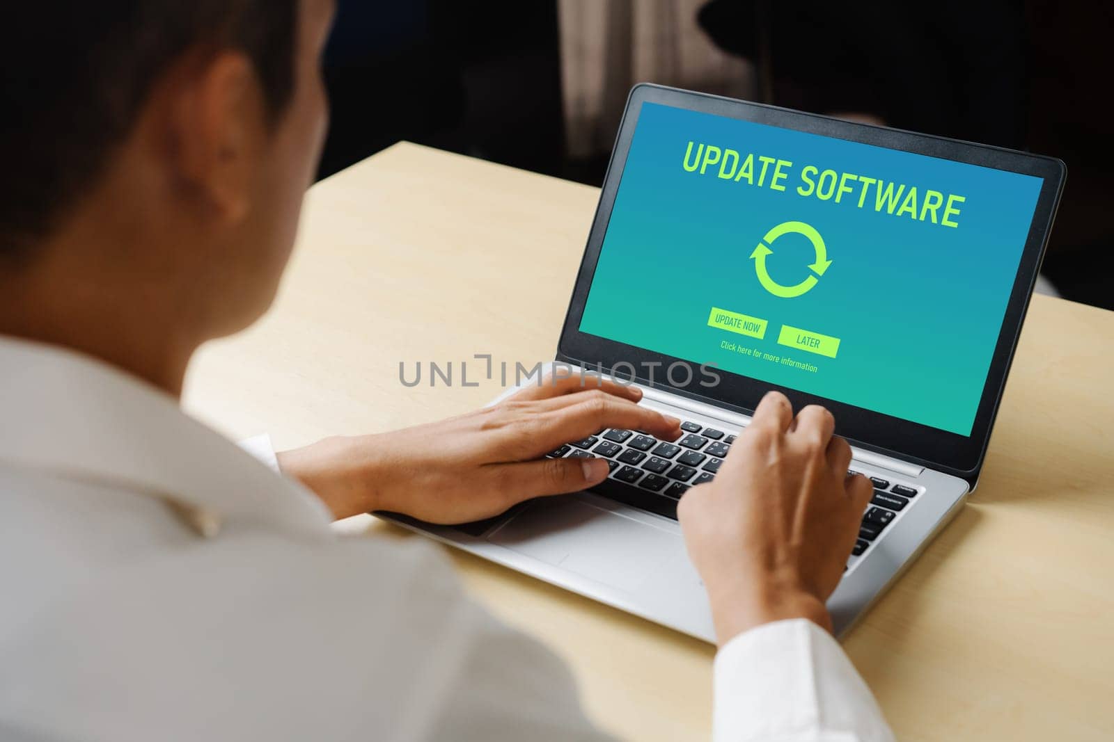 Software update on computer for modish version of device software by biancoblue