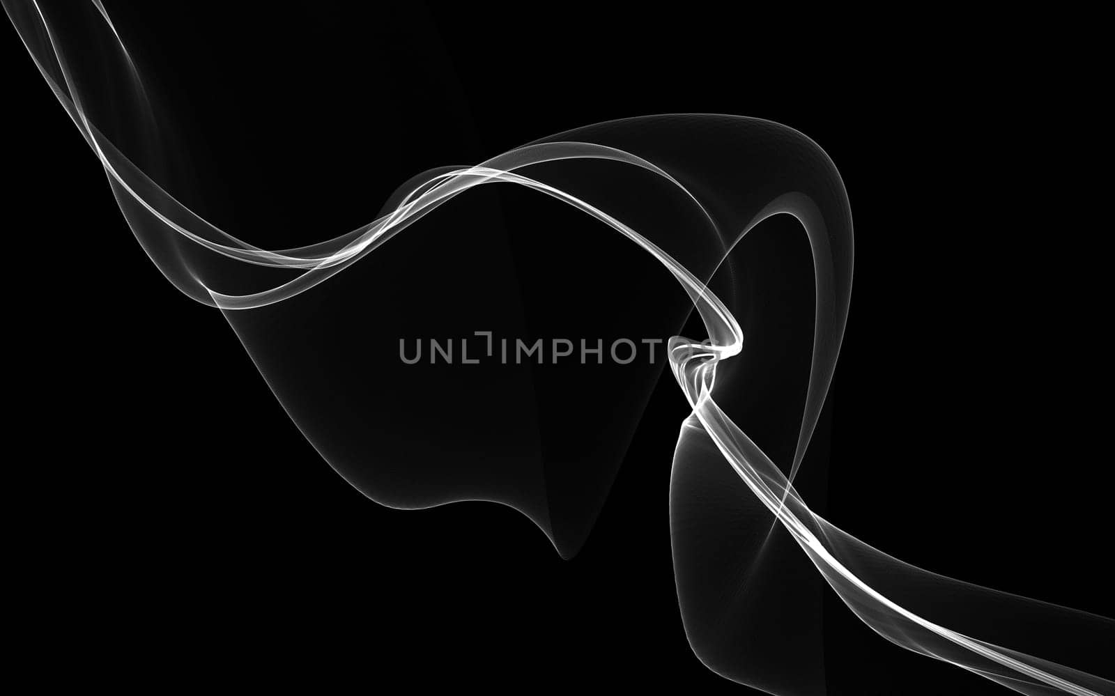 Dark abstract background with a glowing abstract waves, abstract background