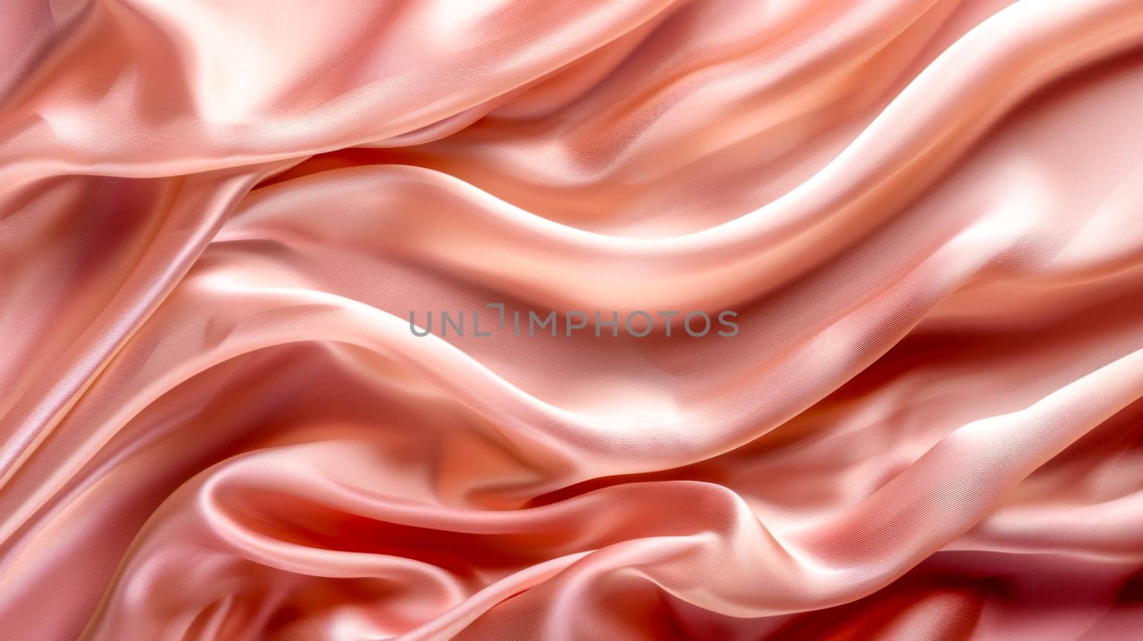 Elegant coral silk fabric texture by Edophoto