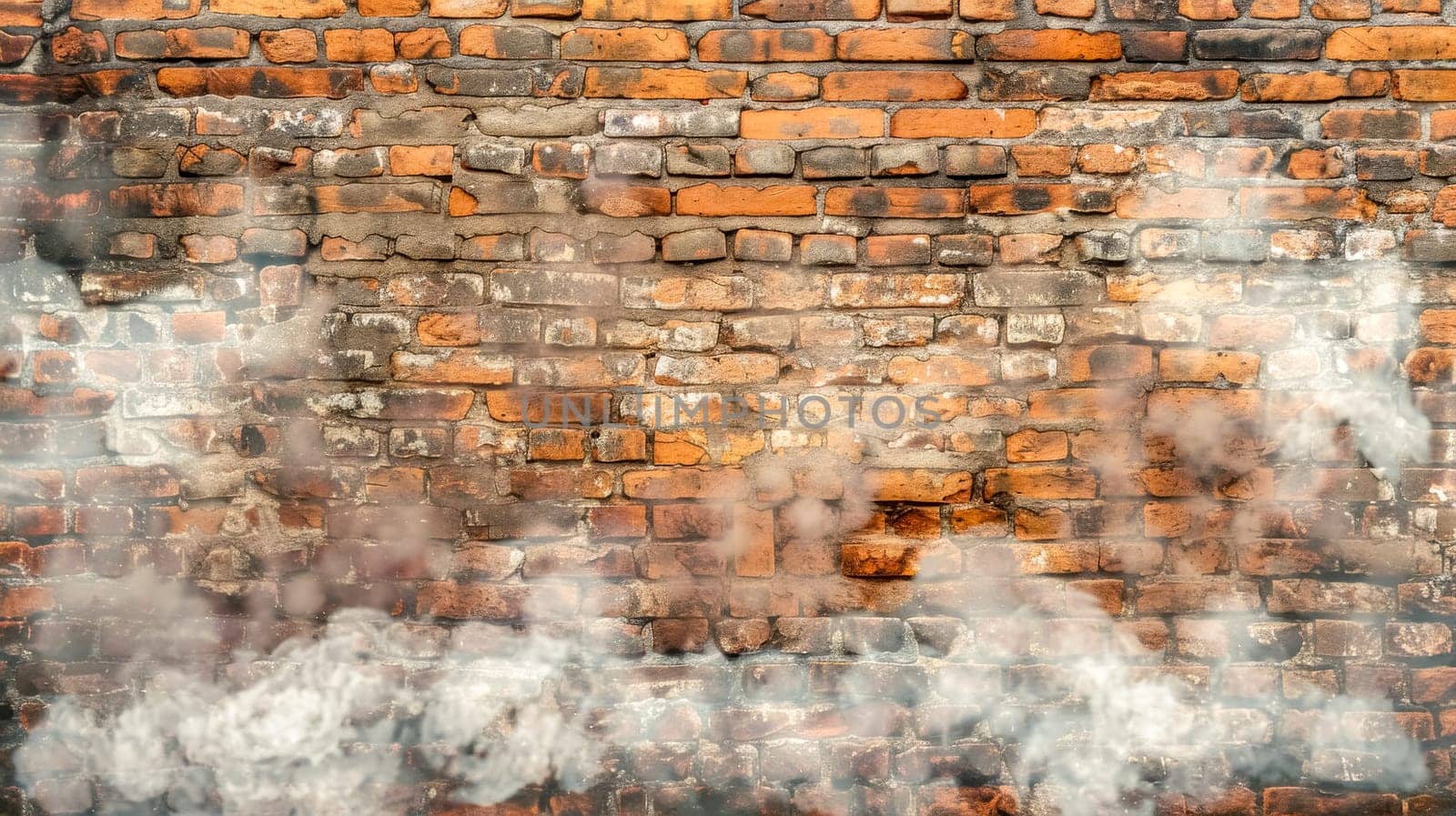 Mysterious brick wall shrouded in mist by Edophoto
