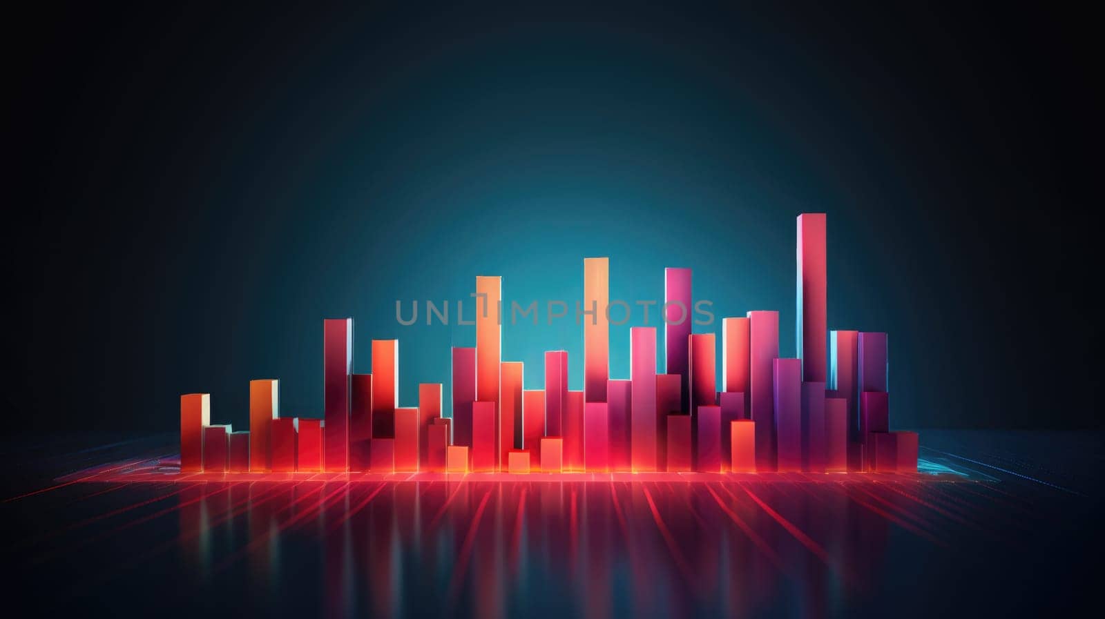 business chart financial report graph, ai