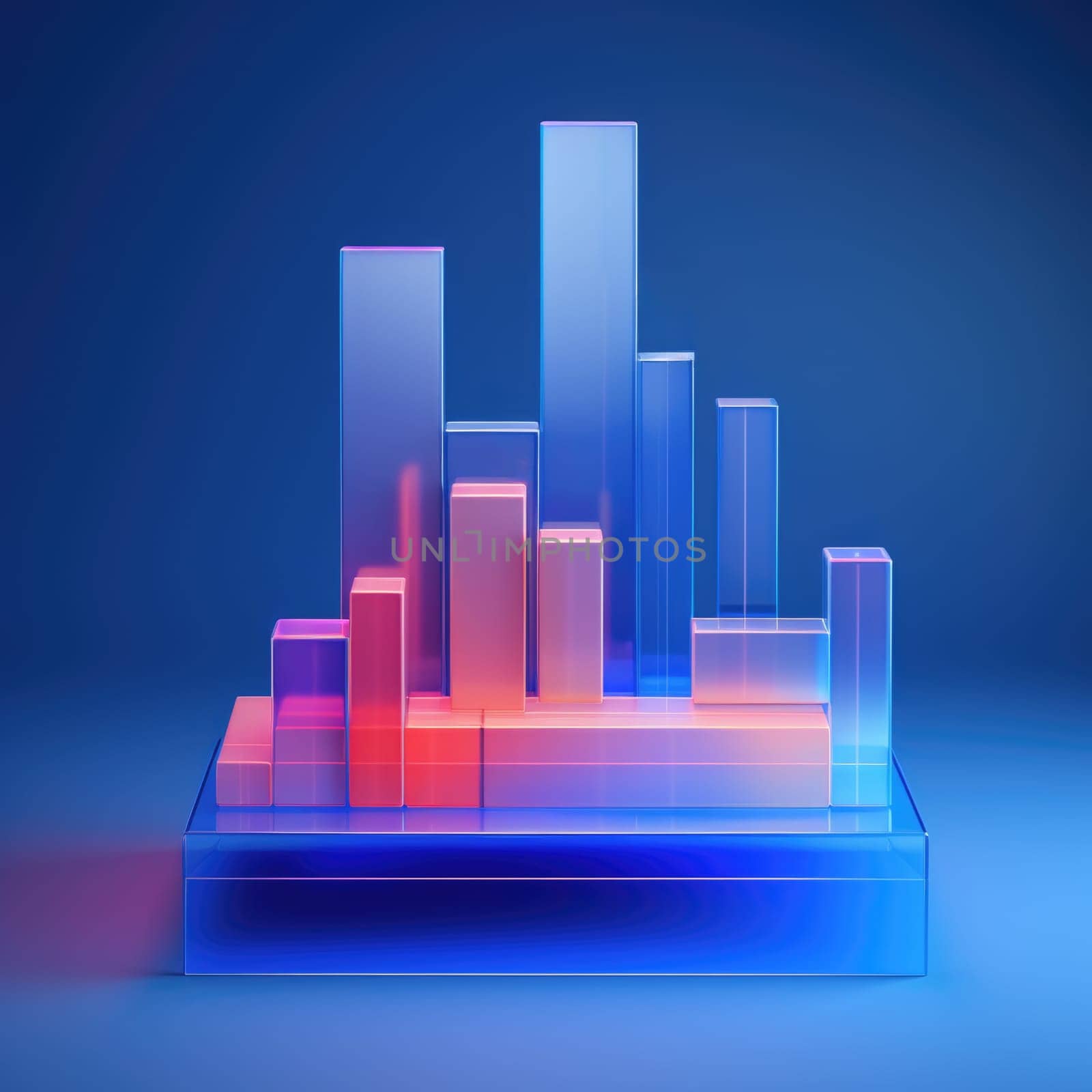 business chart financial report graph, ai