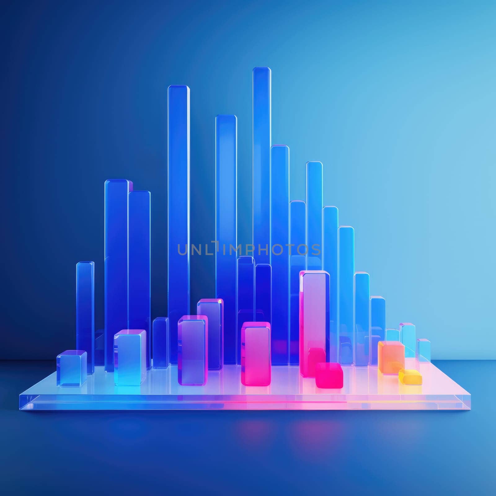 business chart financial report graph, ai