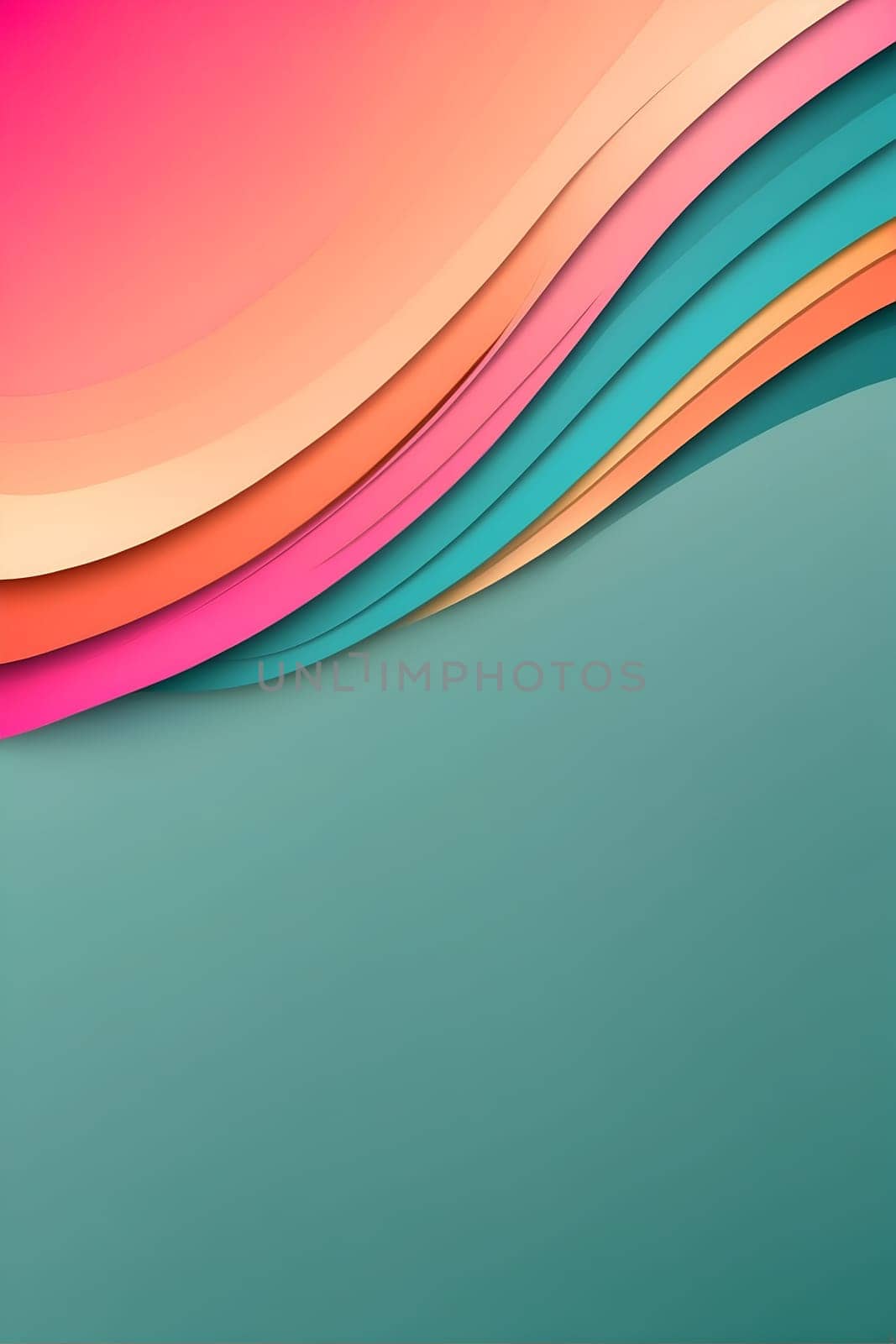 Close-up of Colorful Background With Cell Phone. Generative AI. by artofphoto