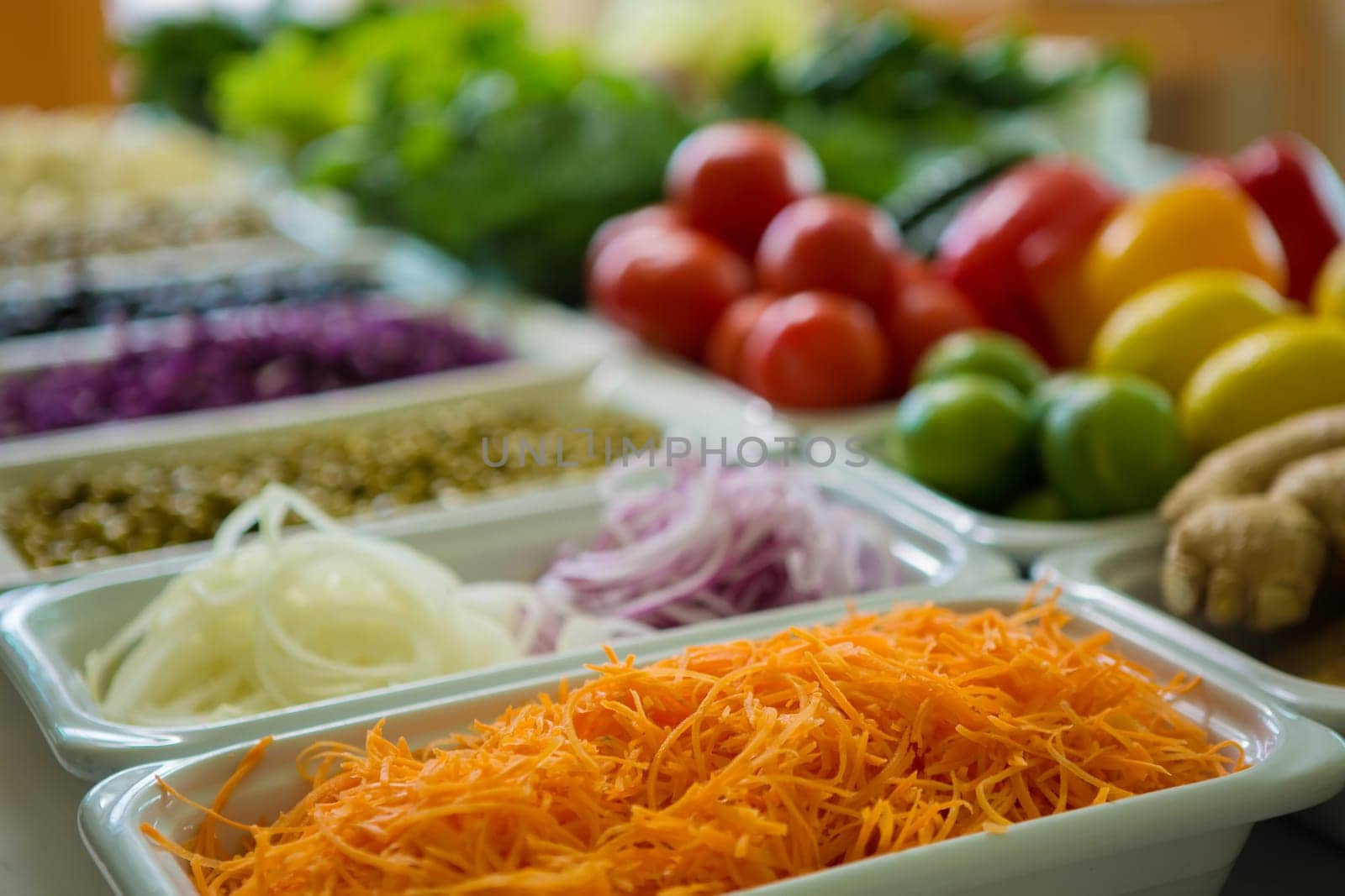 mixed vegetables background by sarymsakov