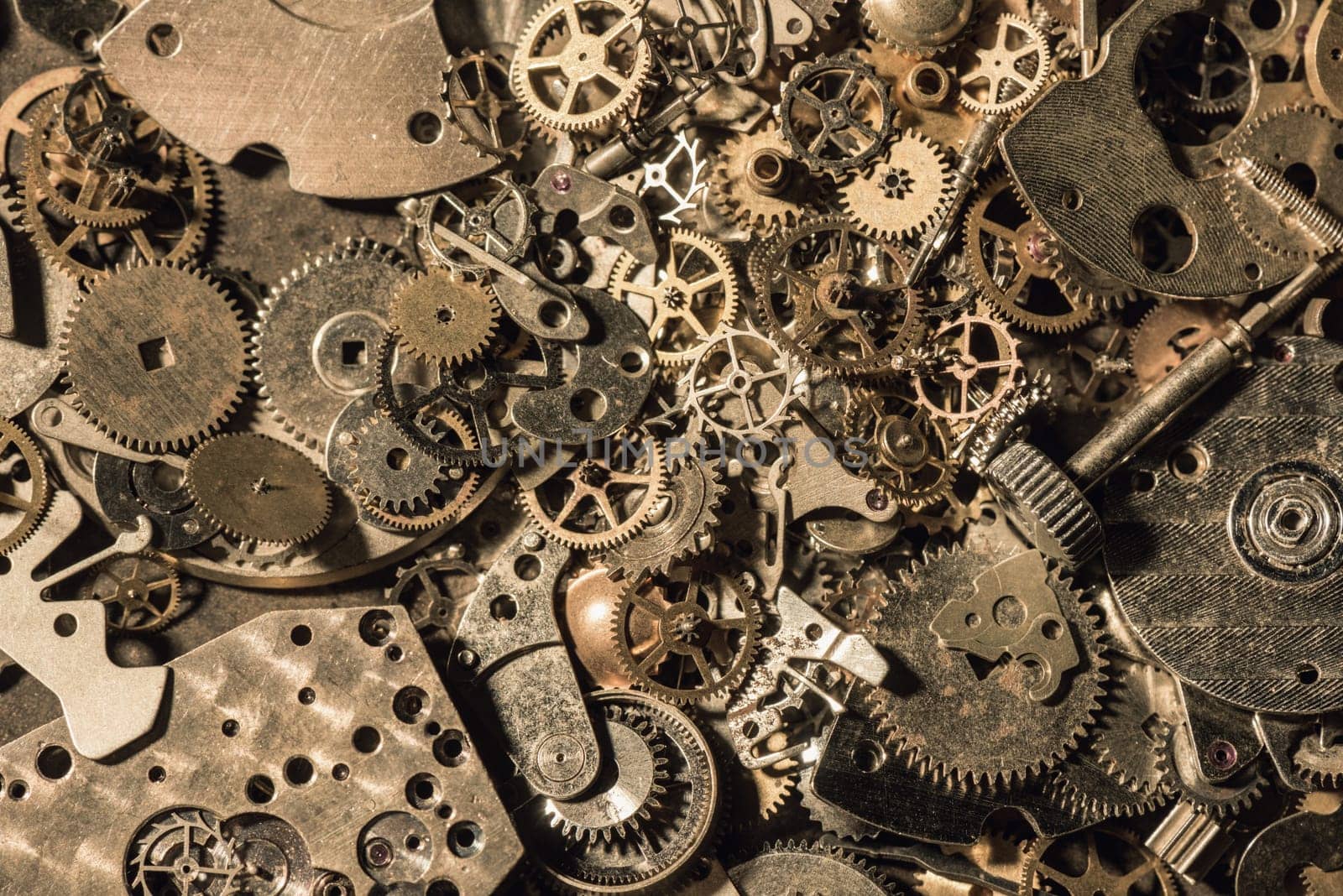 many parts of mechanical wristwatch by norgal