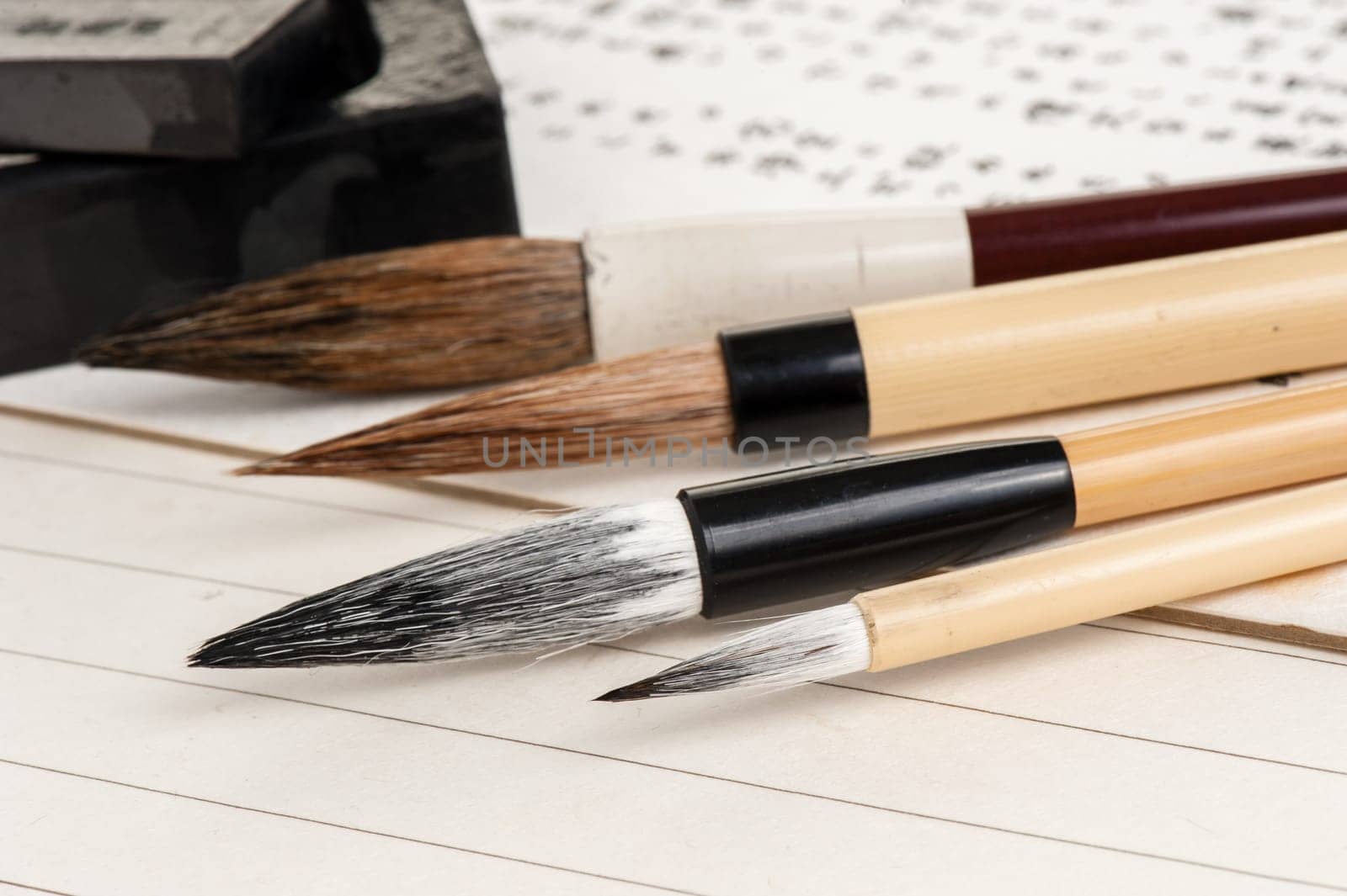 closeup writing brush by norgal