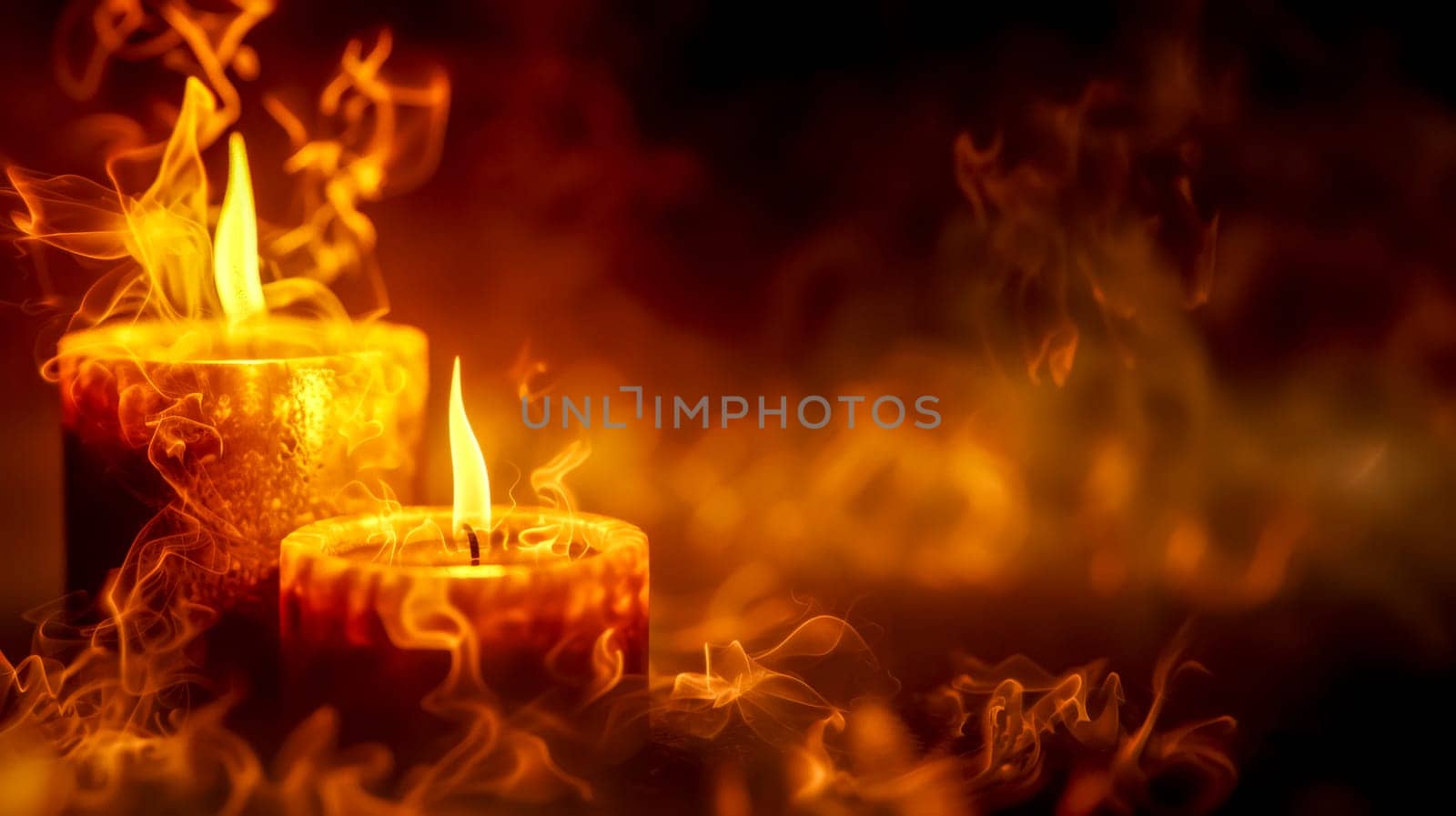 Mystical flames: candles and smoke by Edophoto