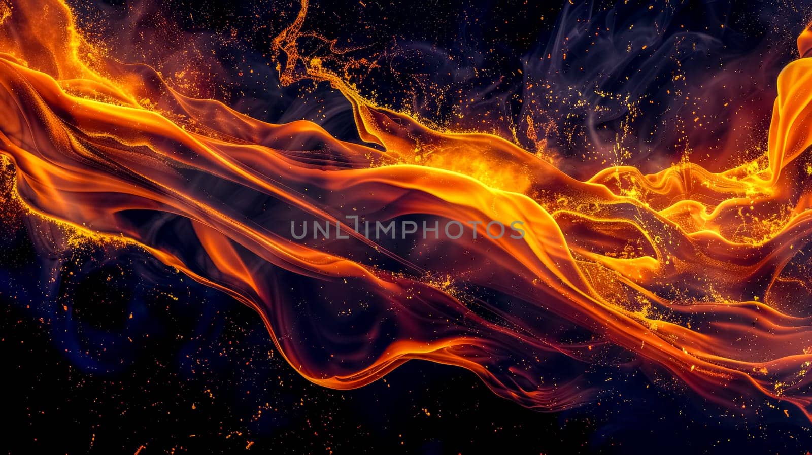 Fiery abstract liquid art background by Edophoto