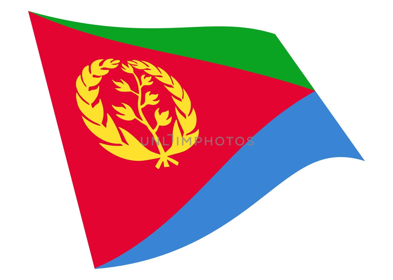 Eritrea waving flag 3d illustration by VivacityImages