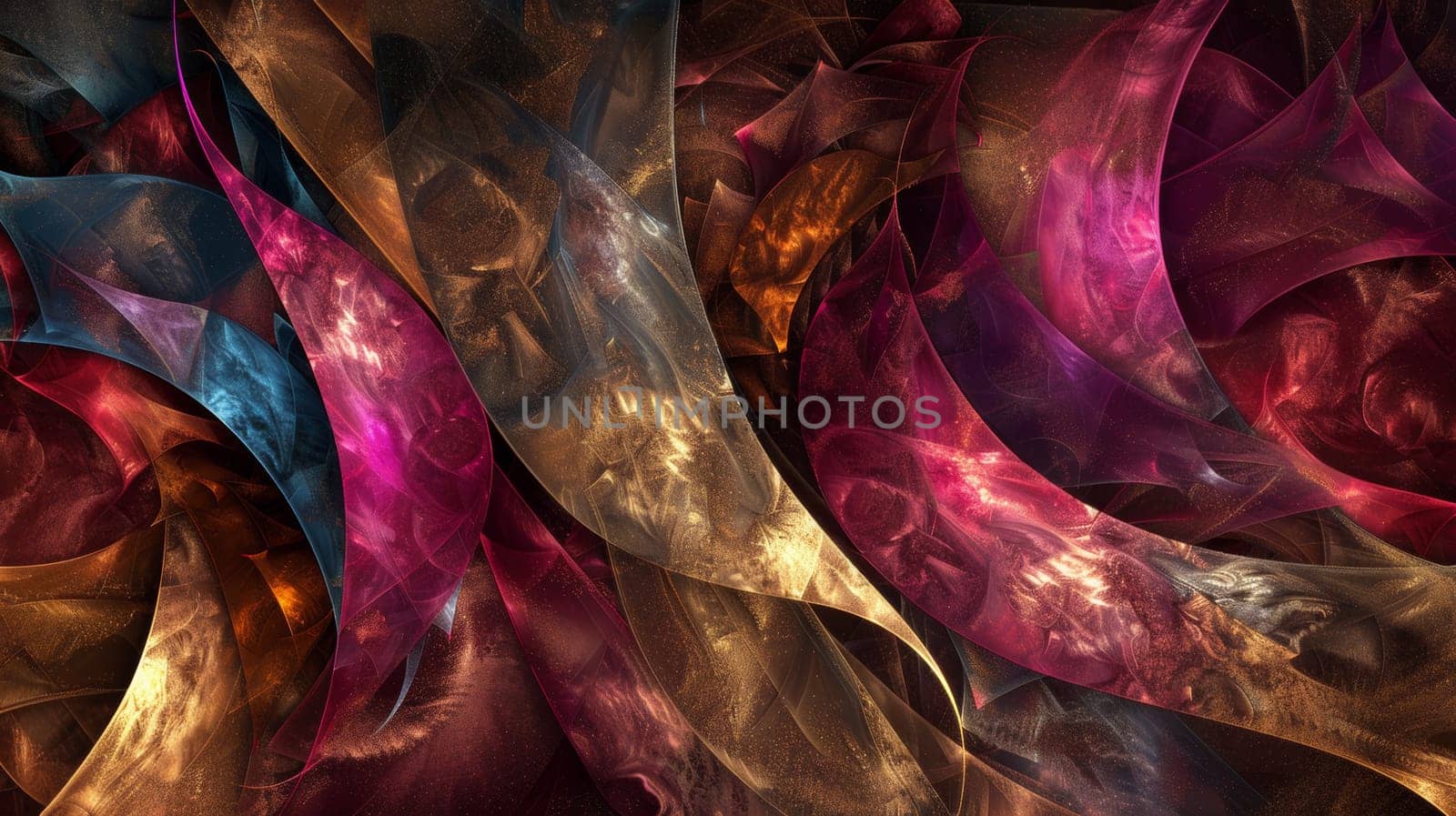 A close up of a colorful abstract painting with many different colors