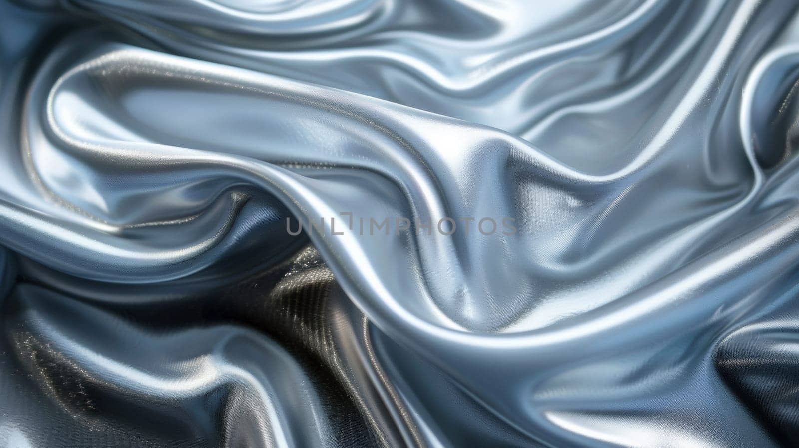 A close up of a shiny fabric that is draped