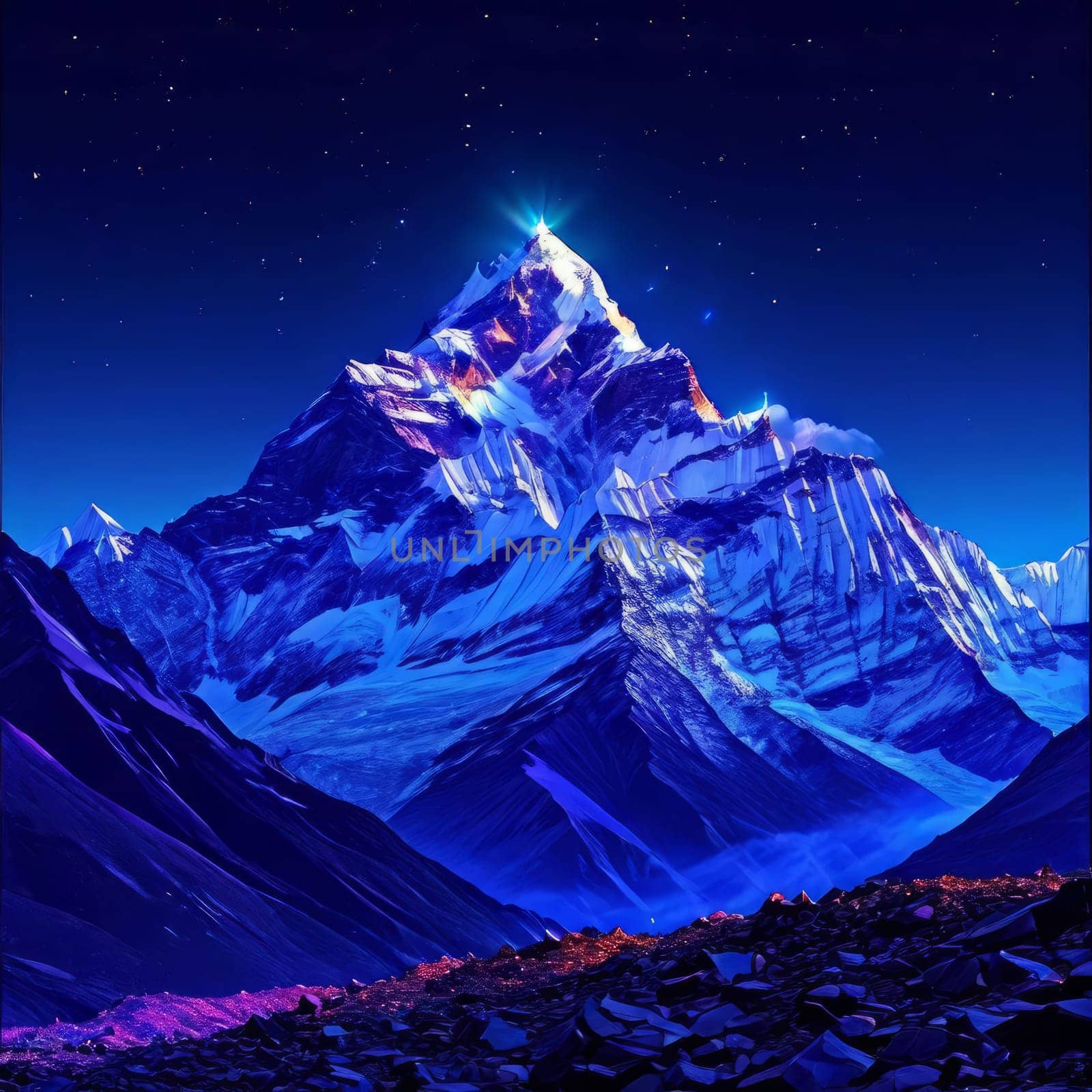 Scenic Nepal mountain road winding through majestic peaks in background. Various contexts such as art galleries, nature themed publications, educational materials on geography, inspirational posters