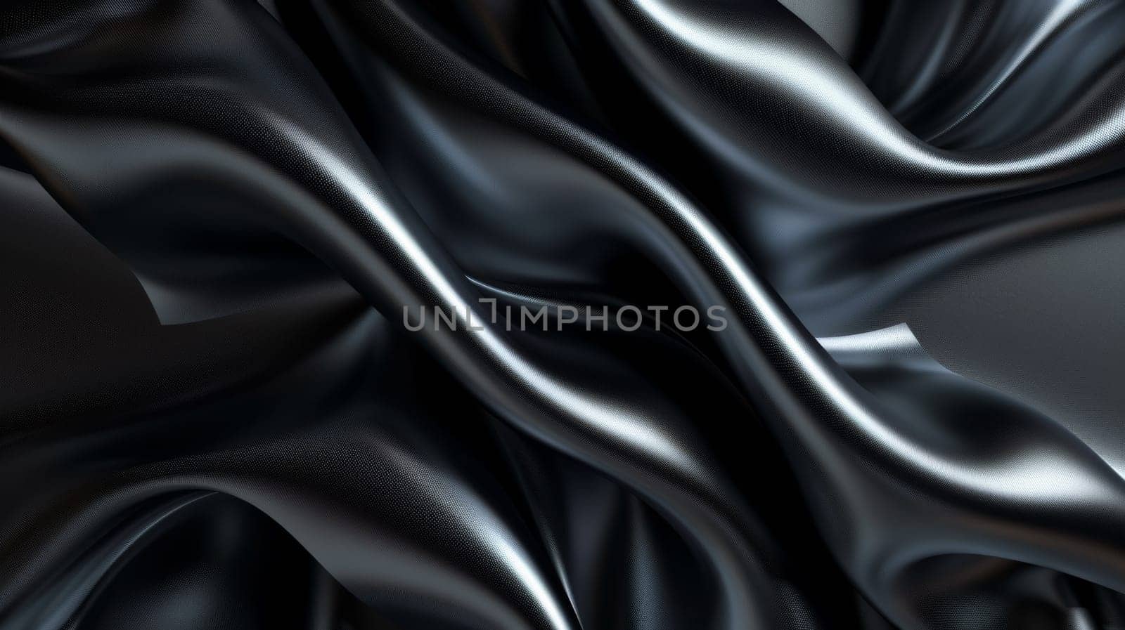 A close up of a black fabric with some shiny silver on it