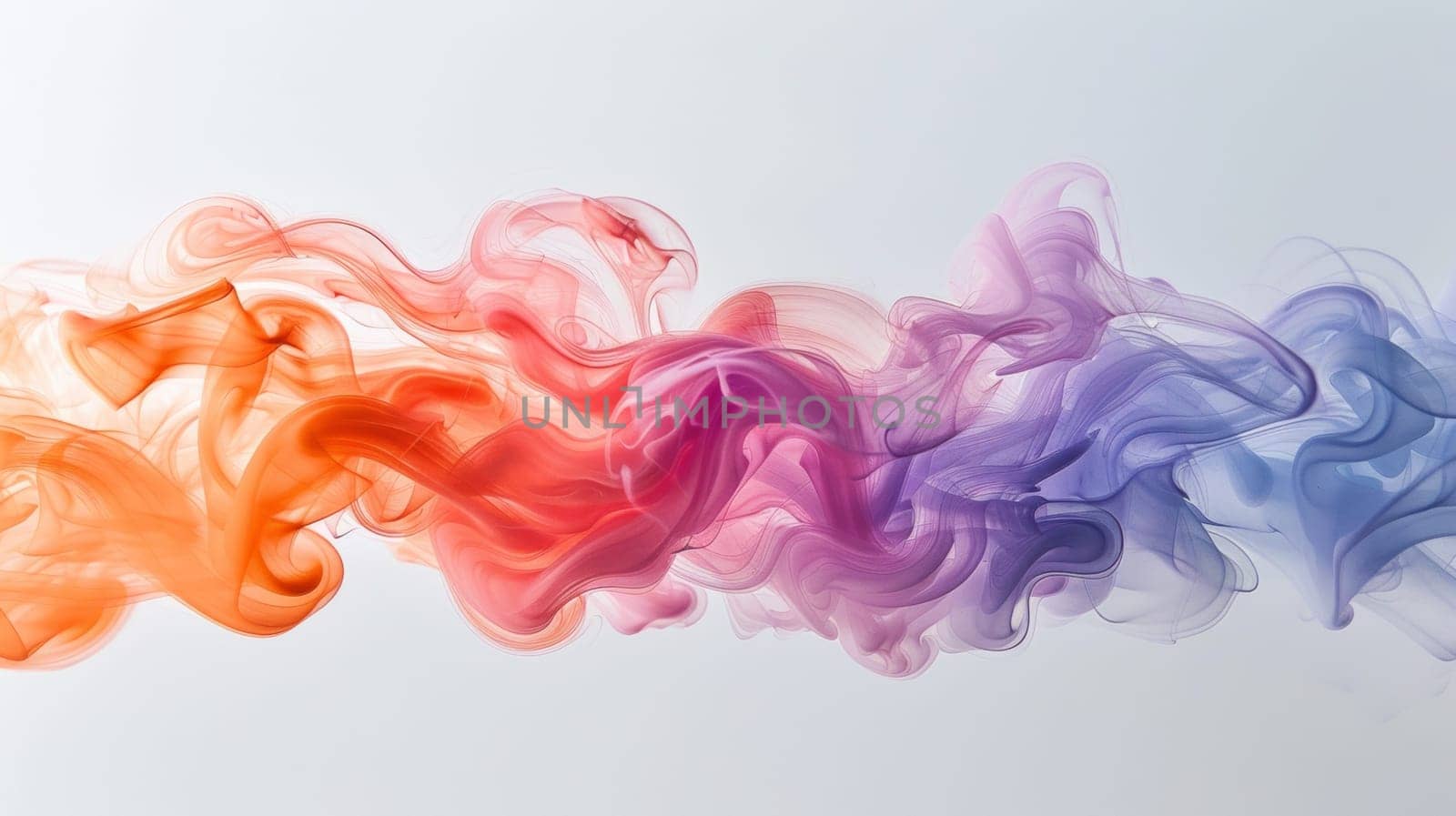 A close up of a colorful cloud that is made from smoke