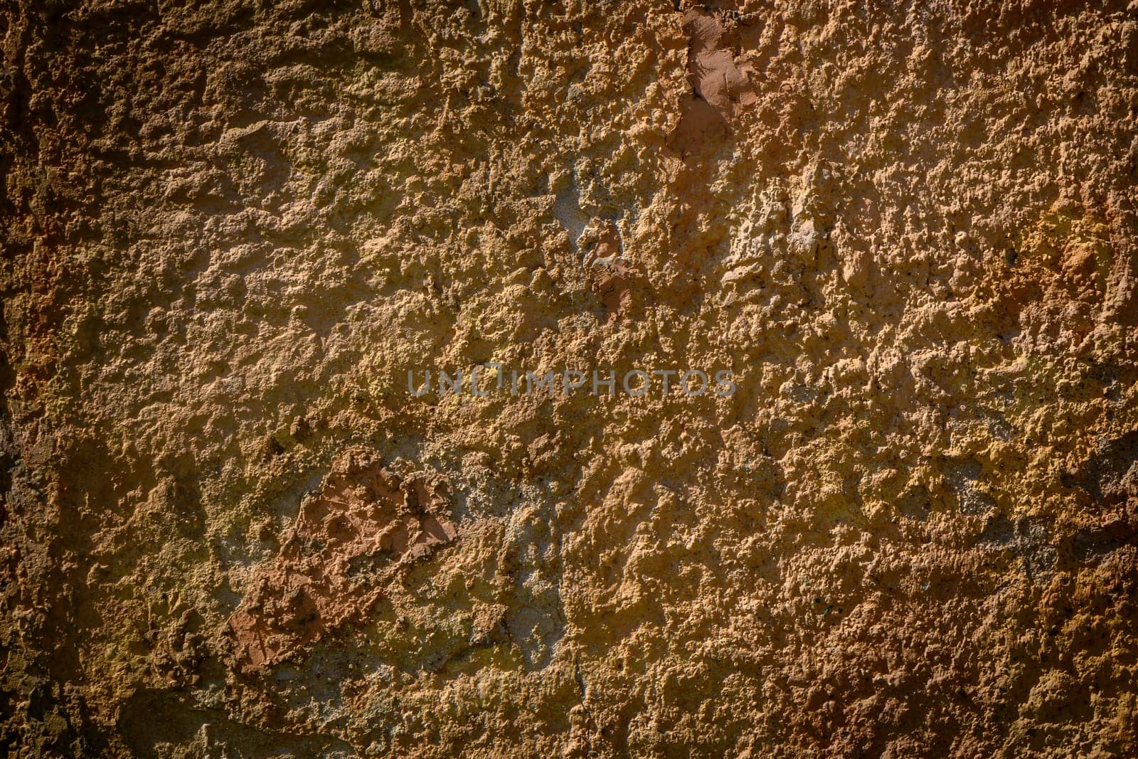 Background of old yellow painted wall texture