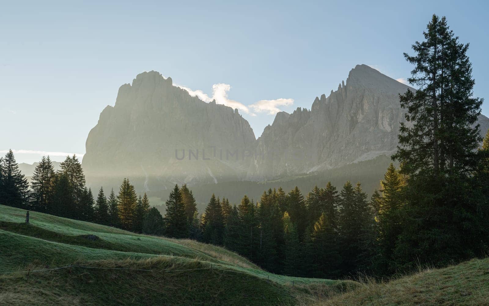 South Tirol with famous Seiser Alp, Italy, Europe by alfotokunst