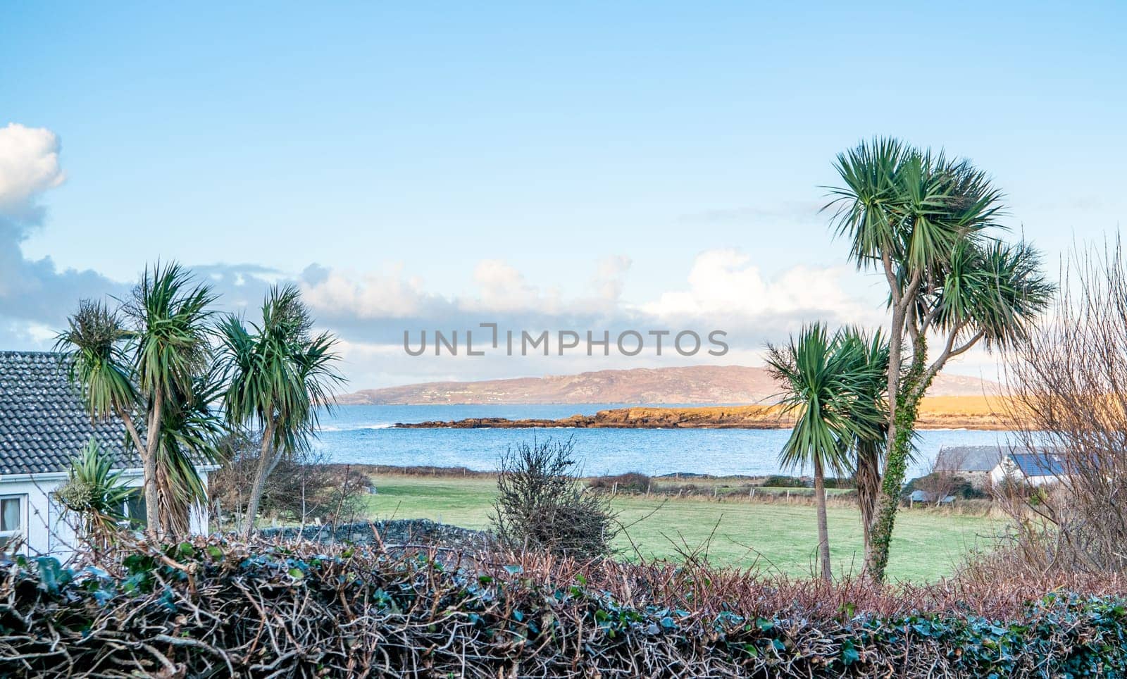 The road to Portnoo harbour, County Donegal - Ireland.