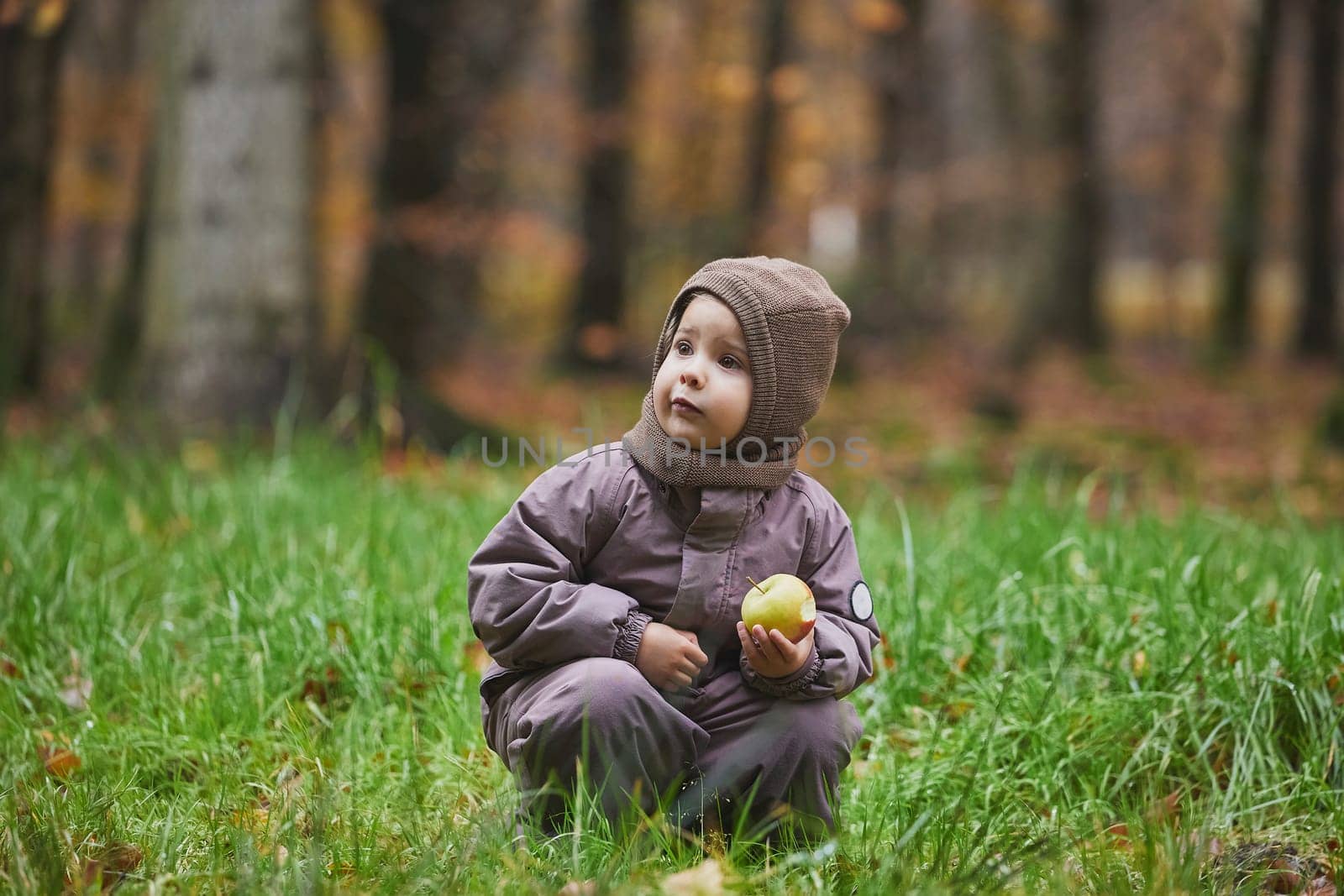 Beautiful child in the forest in Denmark by Viktor_Osypenko