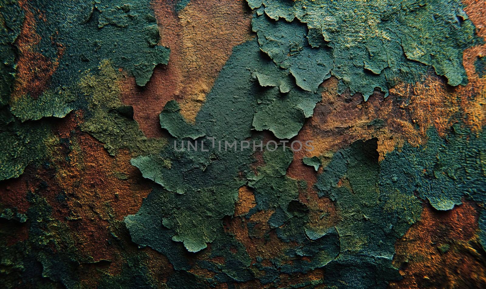 Abstract texture background in camouflage coloring. Selective soft focus.