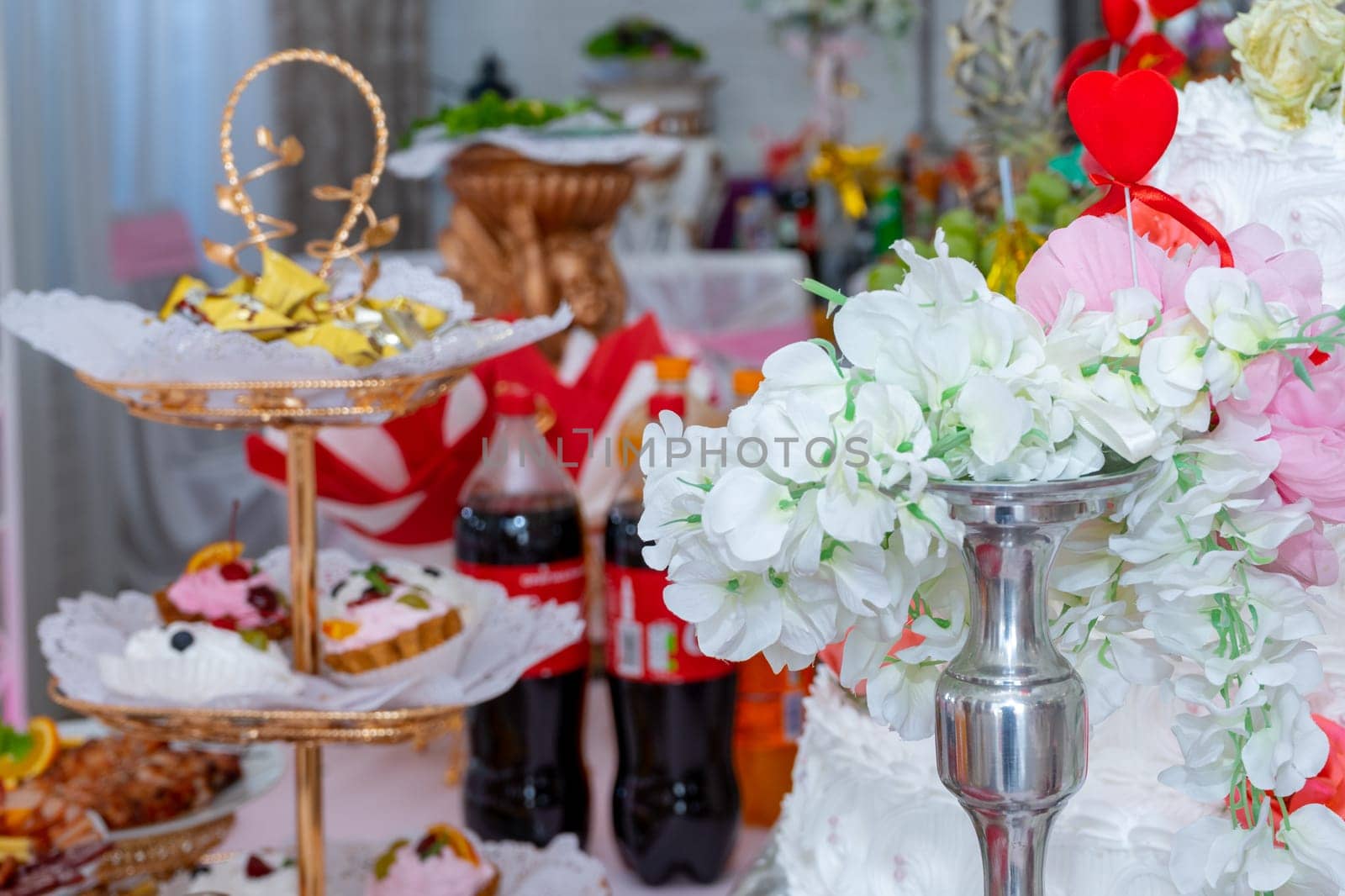 Decorating the wedding table at a gypsy wedding by Serhii_Voroshchuk