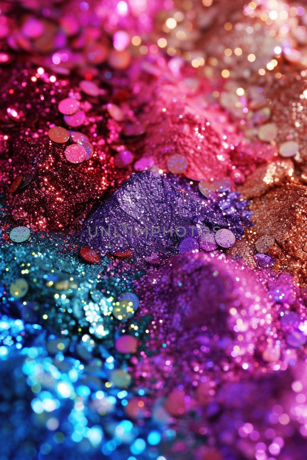 cosmetics glitter and makeup shadows. beauty Selective focus.