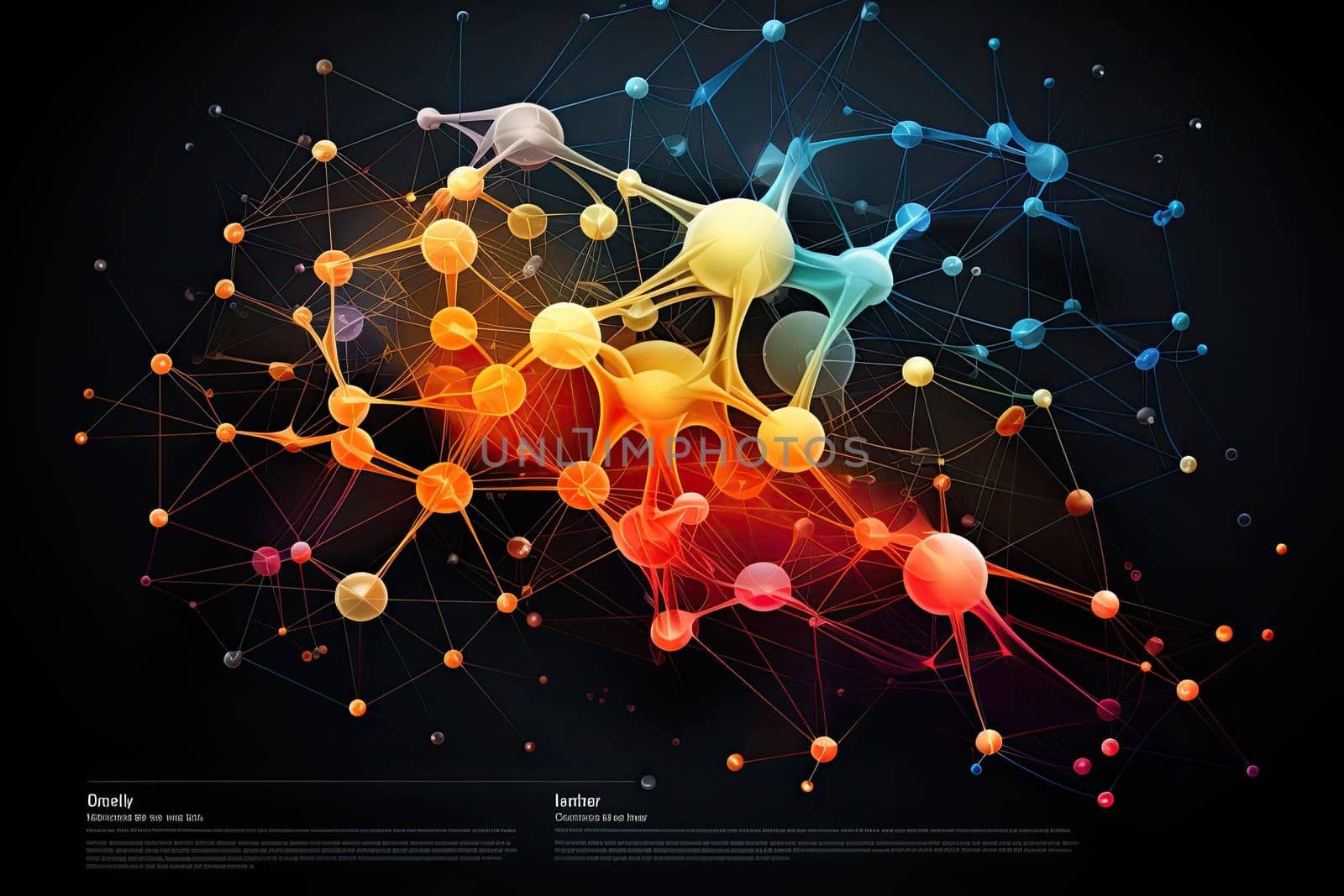 Nervous system, brain central nervous cells, neuroscience Nerve firing a signal by AnatoliiFoto